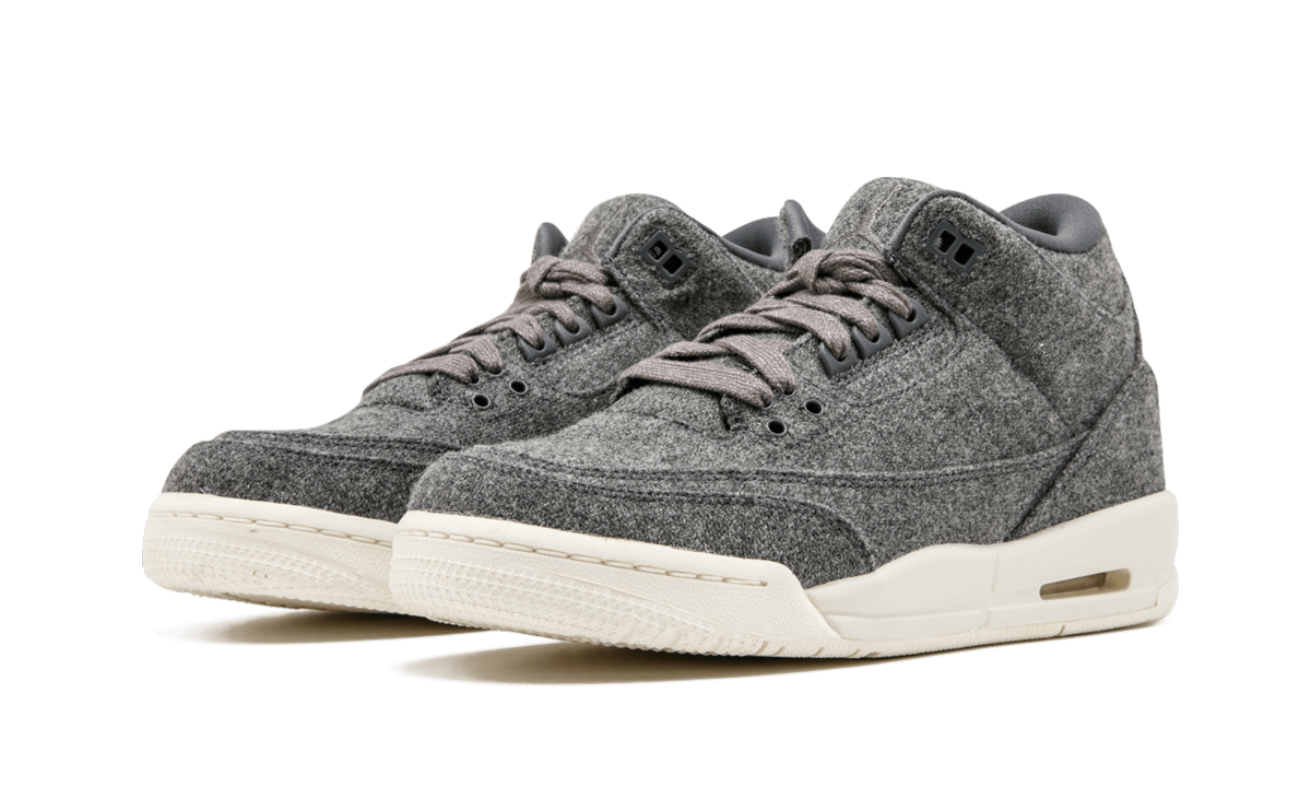jordan 3 retro wool gs+861427-004+diagnol left view