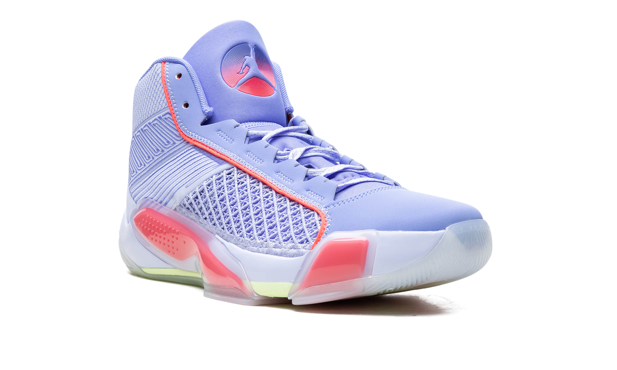 jordan 38 fadeaway translucent outsole+DZ3356-500+diagnol right view