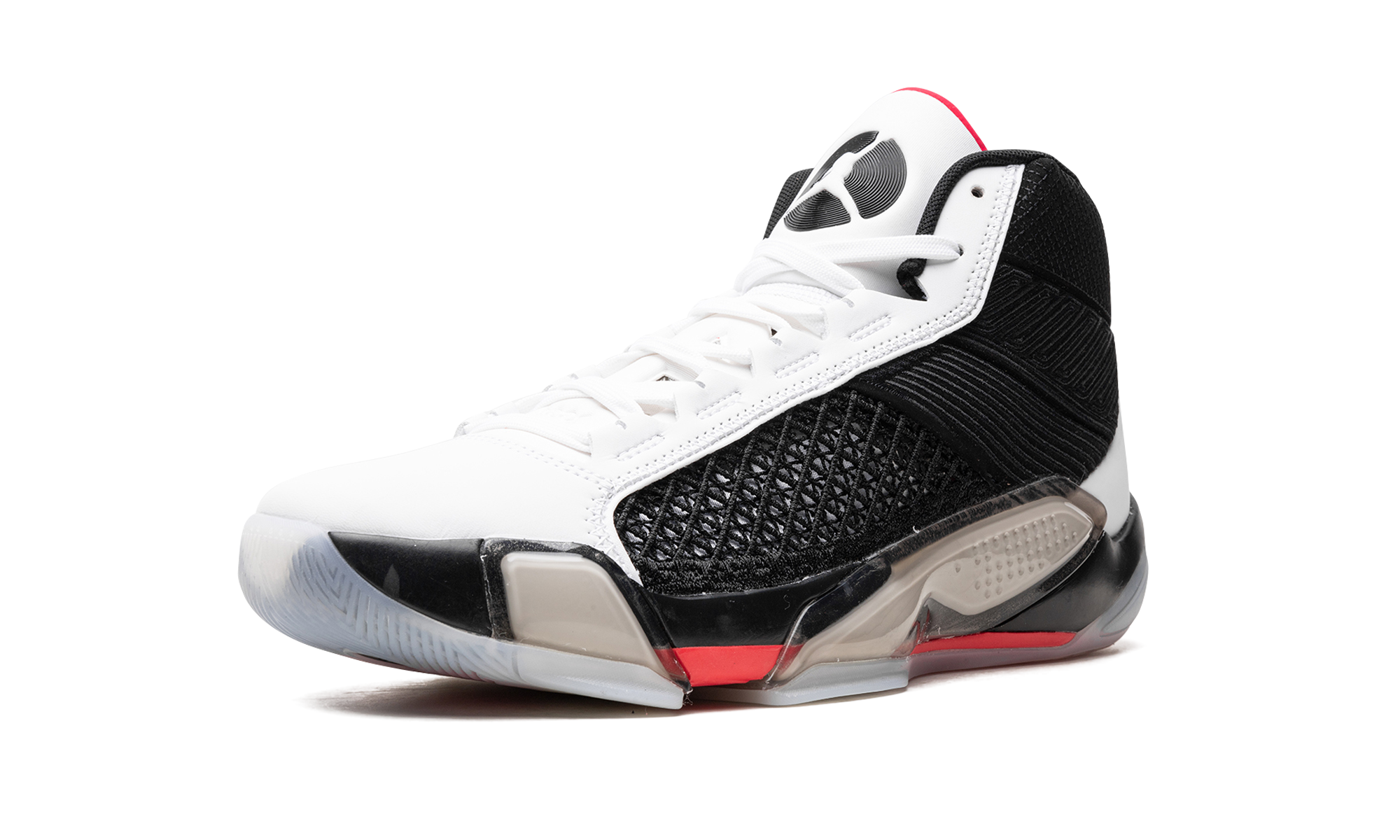 jordan 38 fundamentals clear sole+DZ3356-106+left diagnol single view