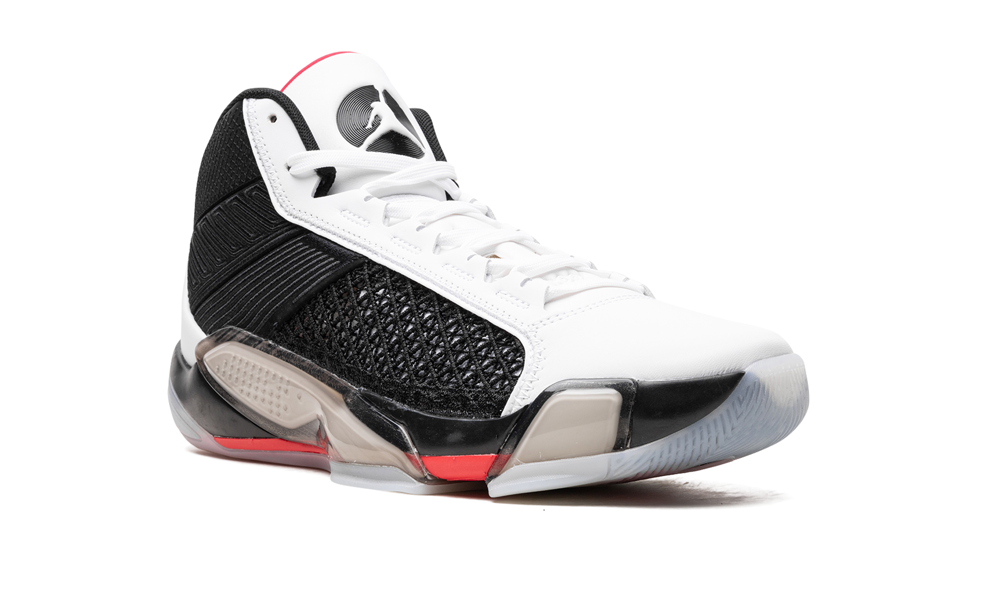 jordan 38 fundamentals clear sole+DZ3356-106+diagnol right view