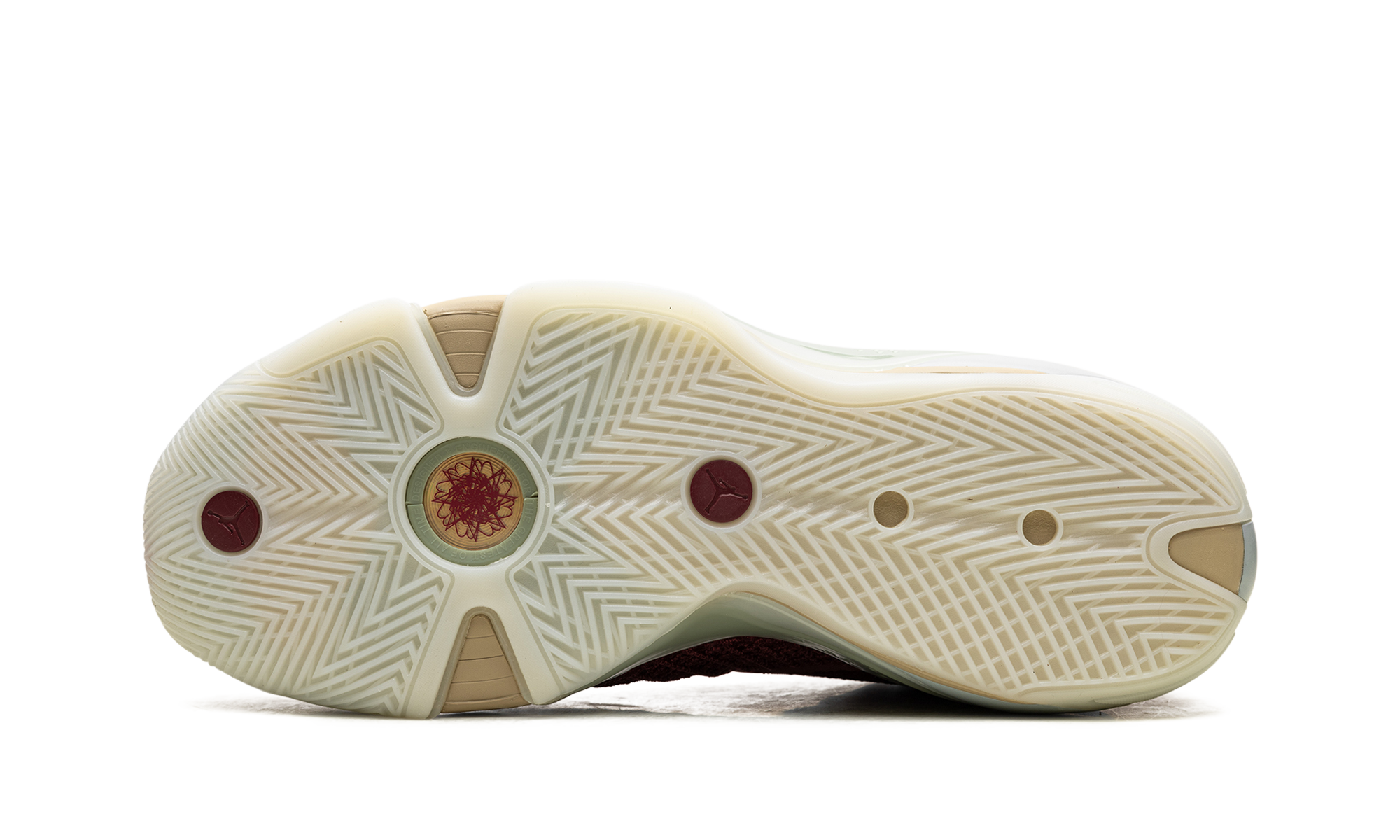 jordan 38 year of the dragon translucent sole+FQ8894-600+bottom view
