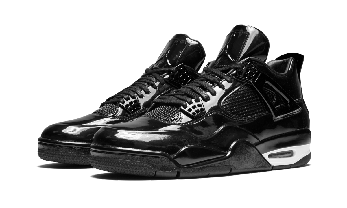 jordan 4 retro 11lab4 black+719864-010+diagnol left view