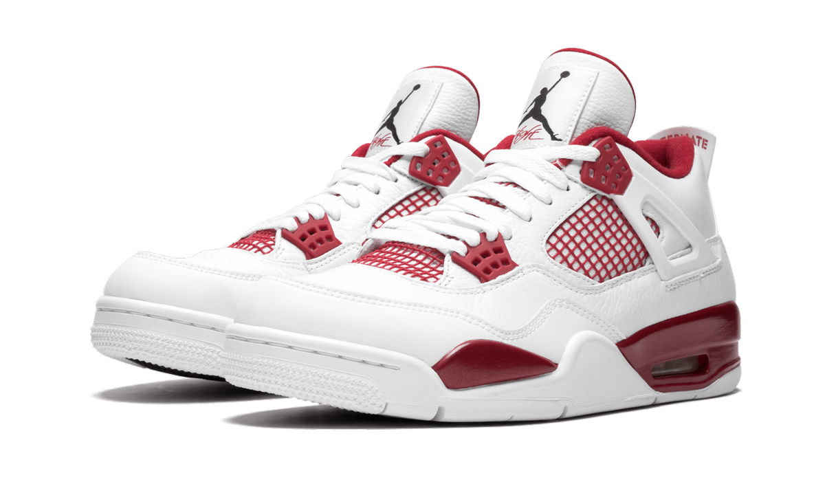 jordan 4 retro alternate 89+308497-106+diagnol left view