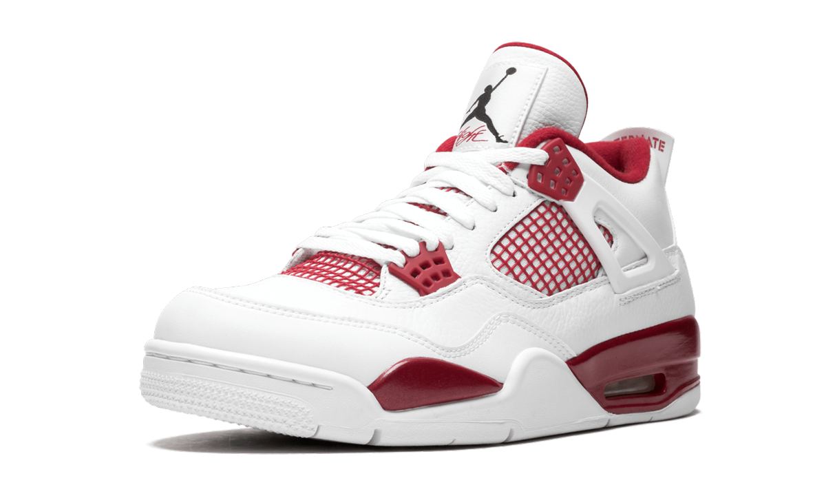 jordan 4 retro alternate 89+308497-106+left diagnol single view