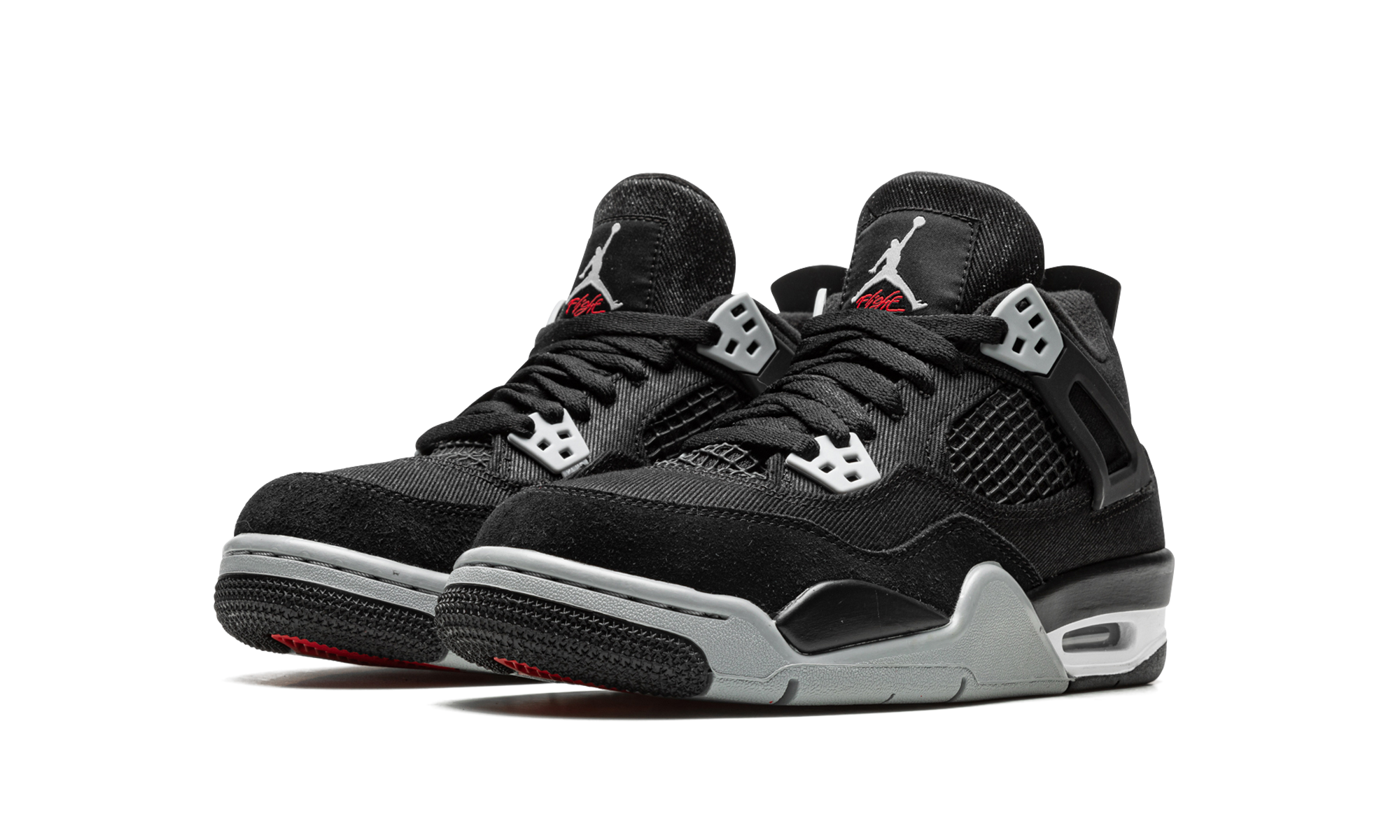 jordan 4 retro black canvas gs+DV0553-006+diagnol left view