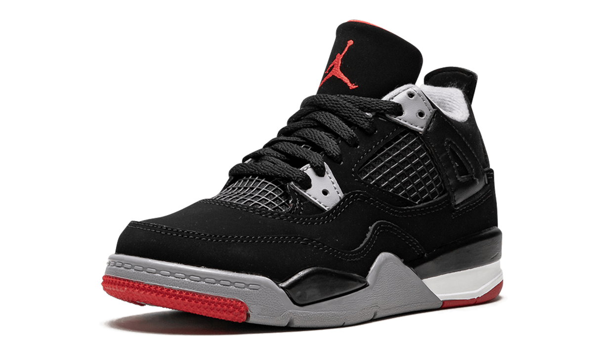 jordan 4 retro bred 2019 ps+BQ7669-060+left diagnol single view
