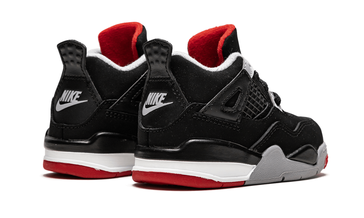 jordan 4 retro bred 2019 td+BQ7670-060+diagnol right behind view