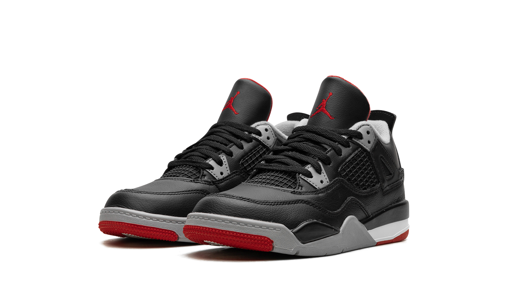 jordan 4 retro bred reimagined ps+BQ7669-006+diagnol left view