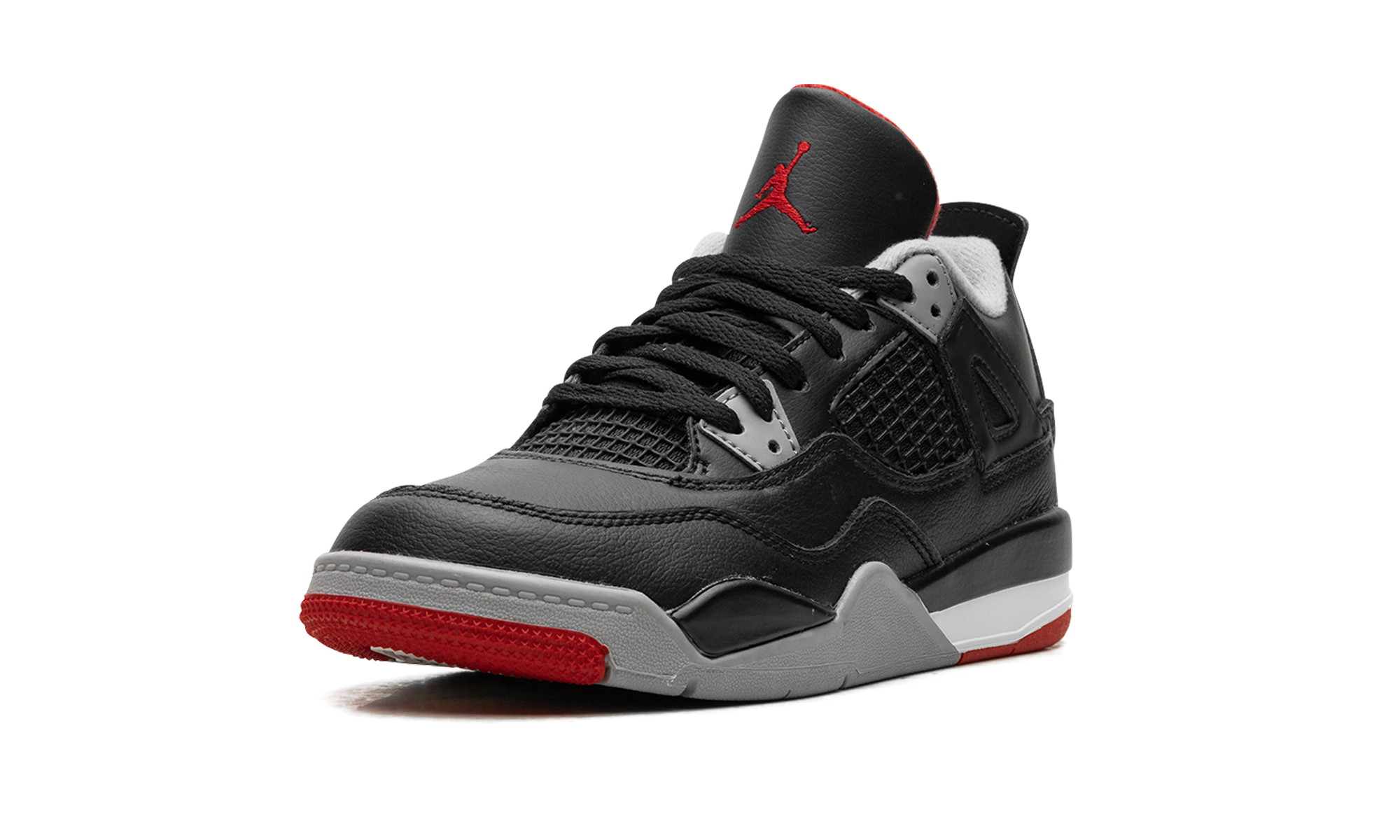 jordan 4 retro bred reimagined ps+BQ7669-006+left diagnol single view