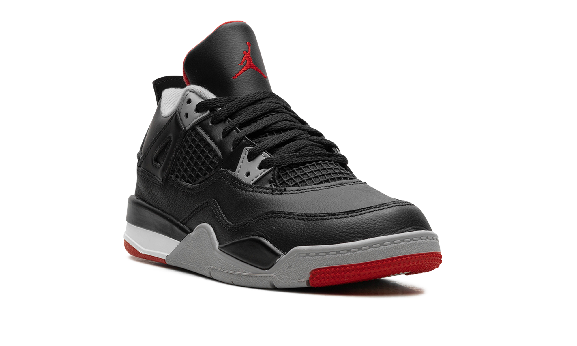 jordan 4 retro bred reimagined ps+BQ7669-006+diagnol right view