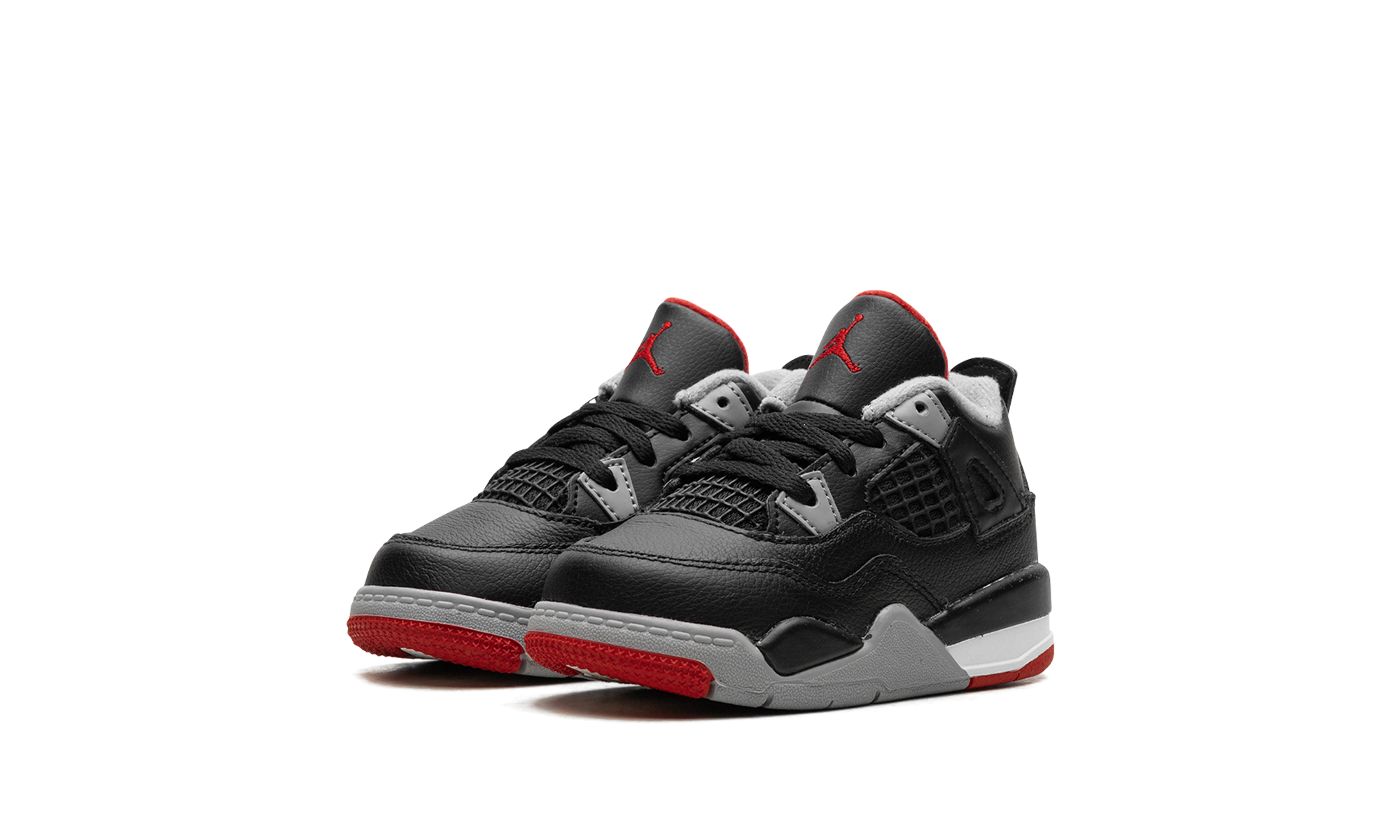 jordan 4 retro bred reimagined td+BQ7670-006+diagnol left view