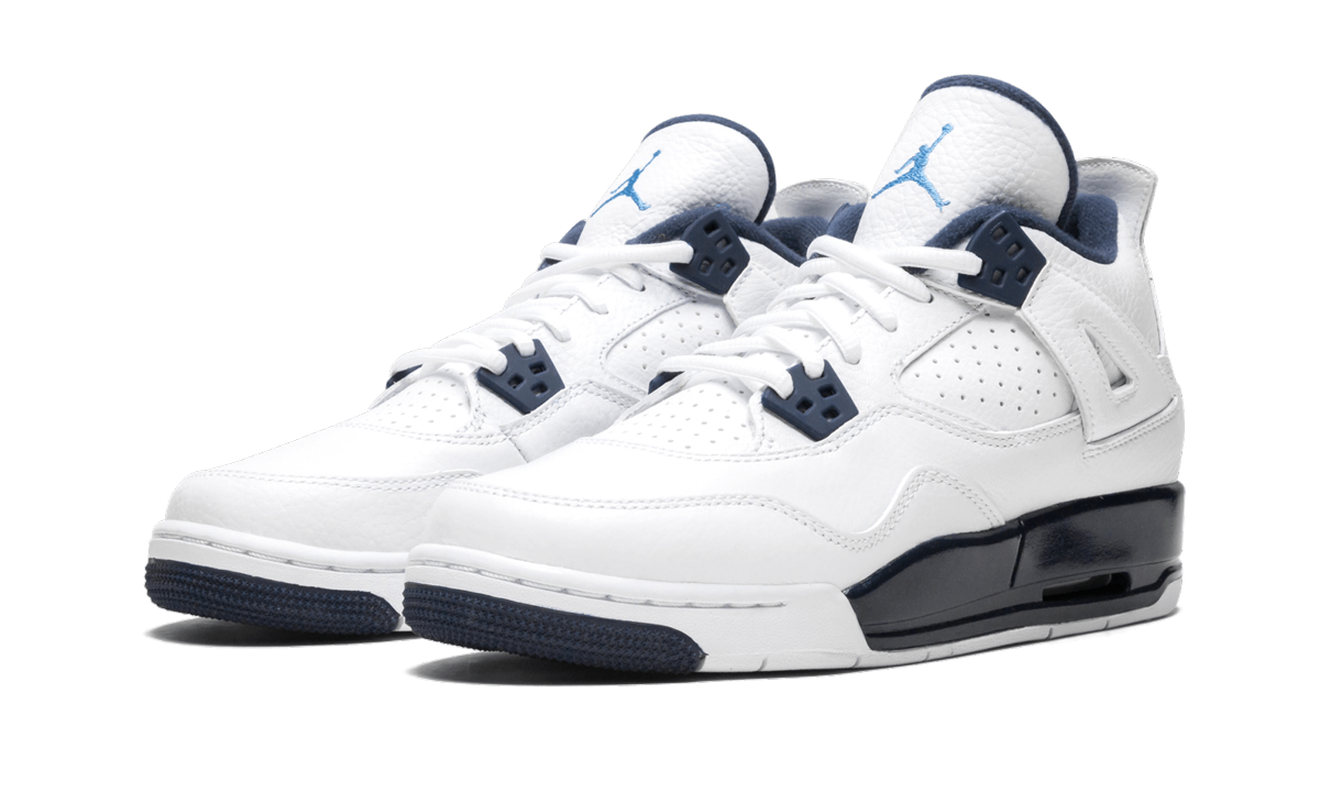 jordan 4 retro columbia 2015 gs+408452-107+diagnol left view