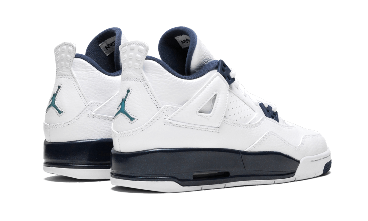jordan 4 retro columbia 2015 gs+408452-107+diagnol right behind view