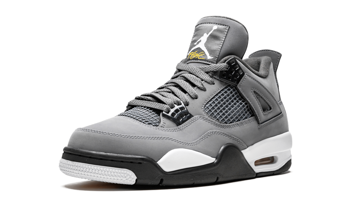 jordan 4 retro cool grey 2019+308497-007+left diagnol single view