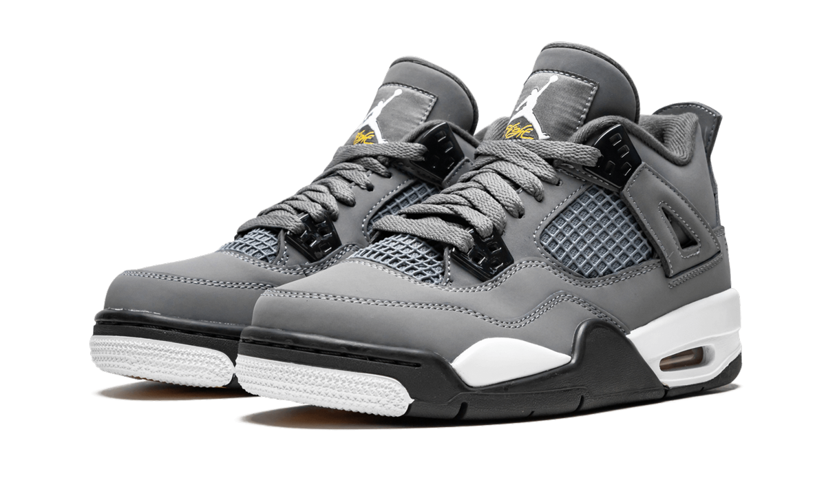 jordan 4 retro cool grey 2019 gs+408452-007+diagnol left view