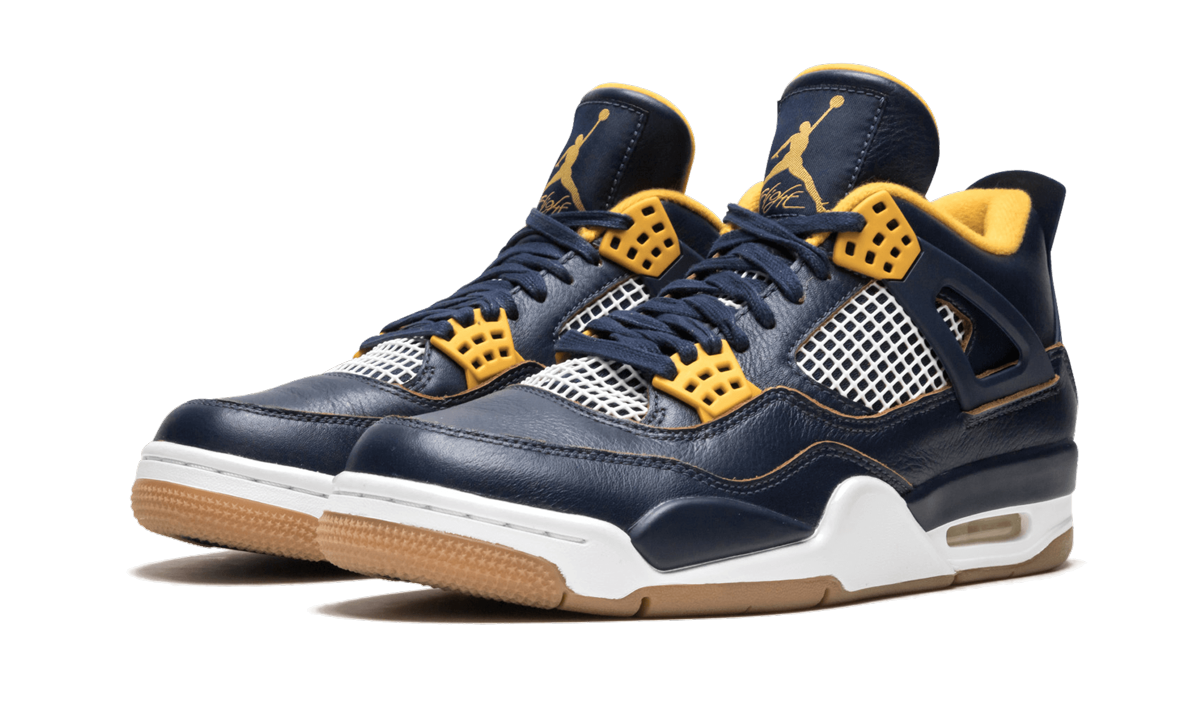 jordan 4 retro dunk from above+308497-425+diagnol left view