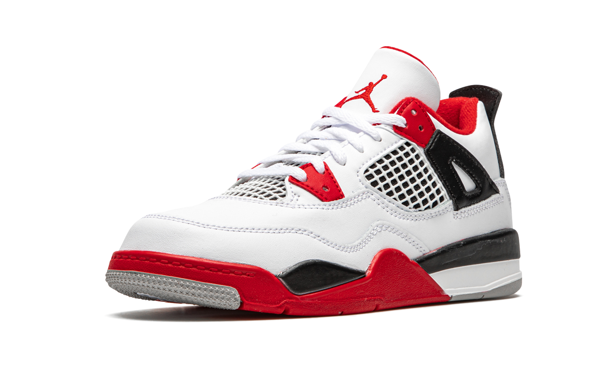 jordan 4 retro fire red 2020 ps+BQ7669-160+left diagnol single view