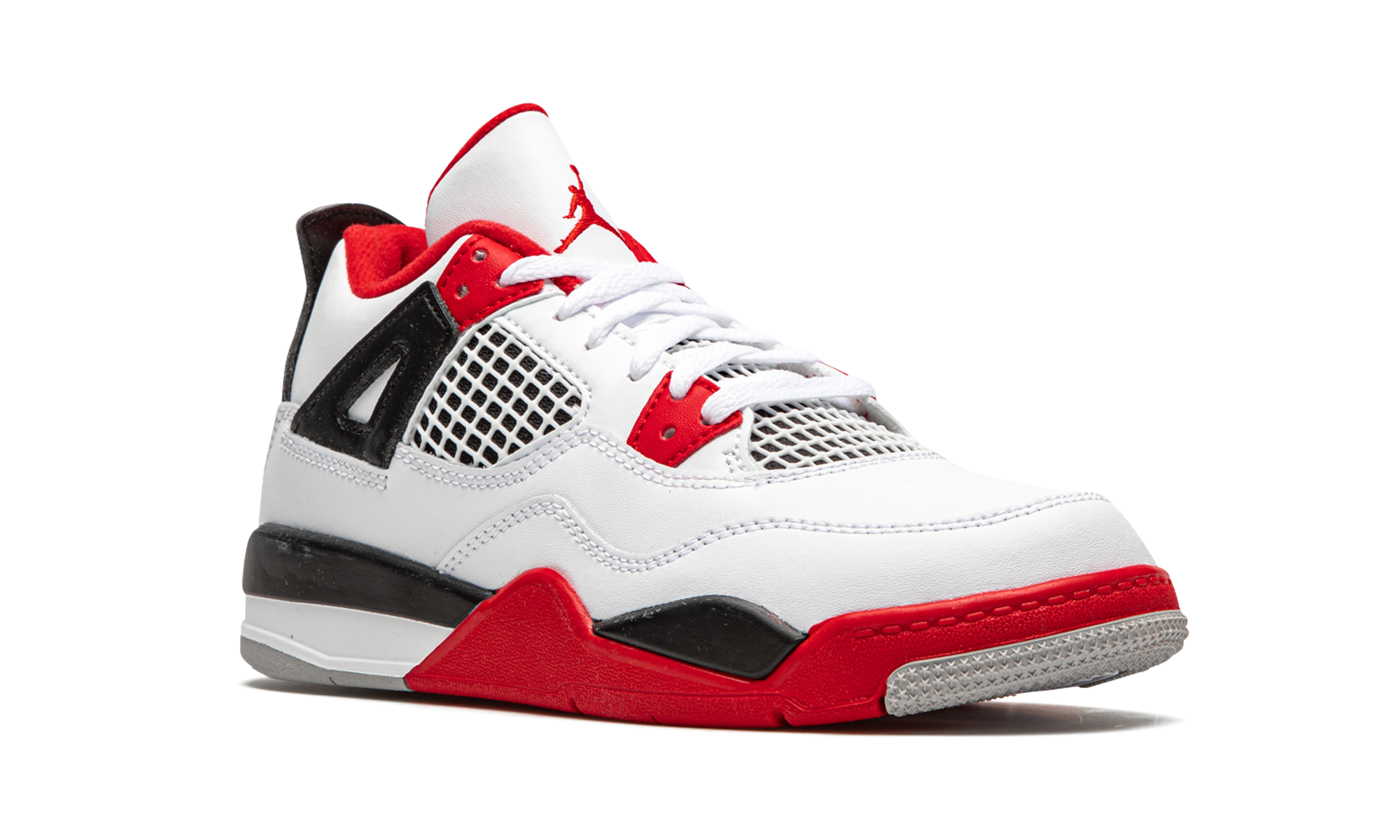 jordan 4 retro fire red 2020 ps+BQ7669-160+diagnol right view