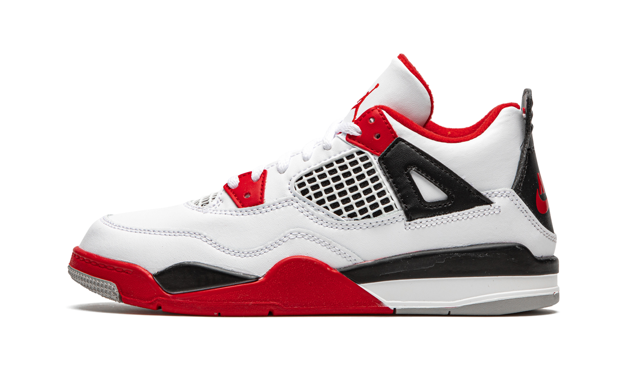 jordan 4 retro fire red 2020 ps+BQ7669-160+diagnol right view 1