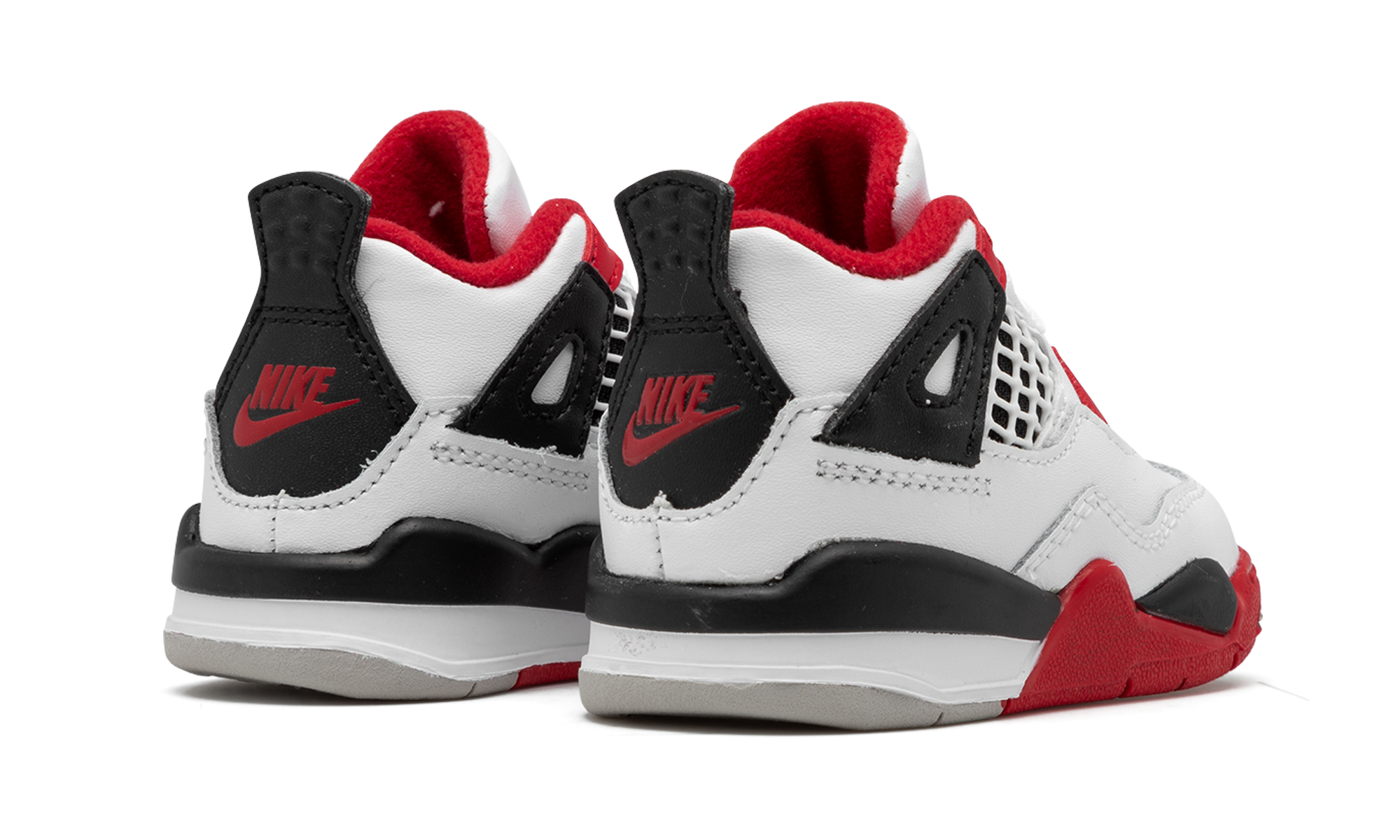jordan 4 retro fire red 2020 td+BQ7670-160+diagnol right behind view