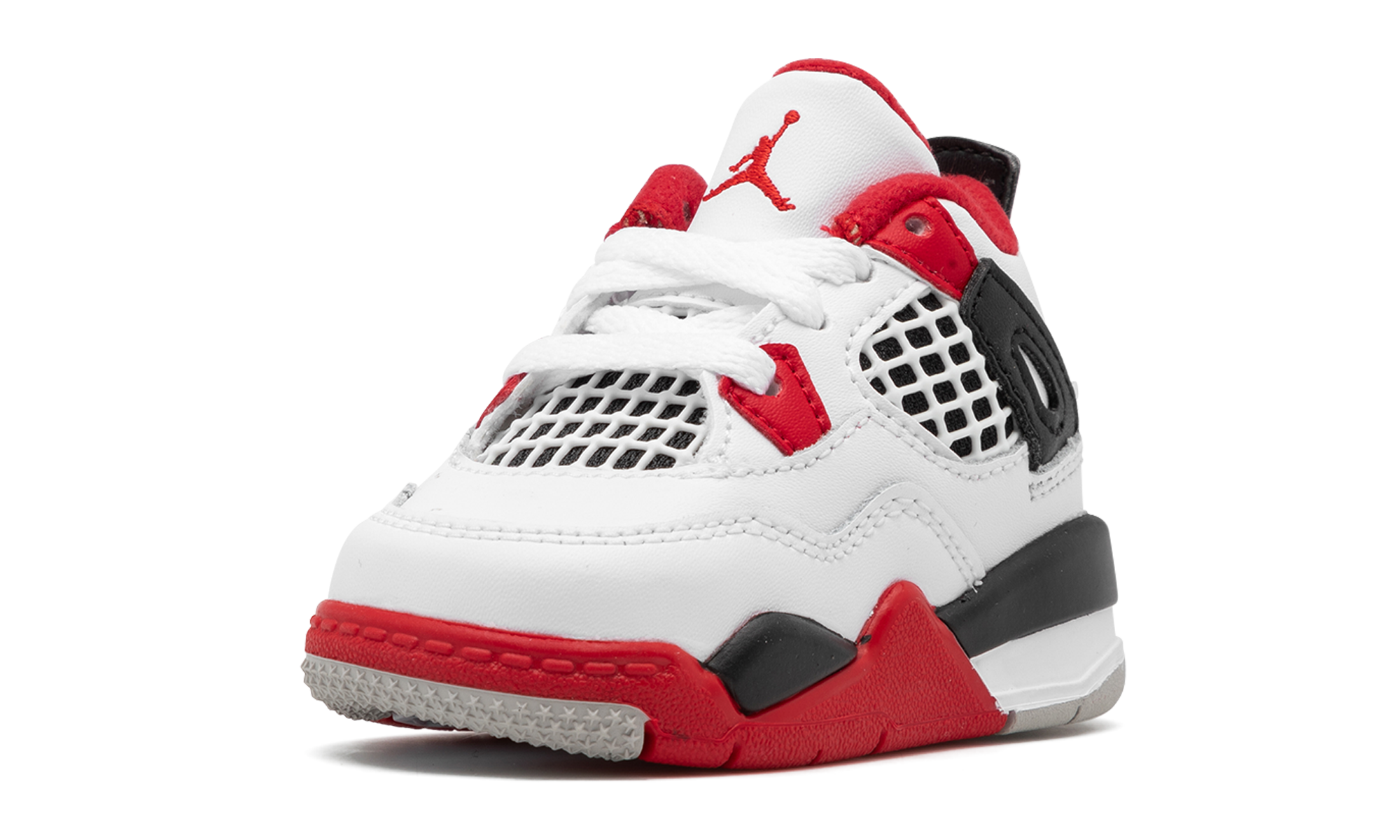 jordan 4 retro fire red 2020 td+BQ7670-160+left diagnol single view