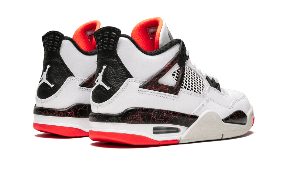 jordan 4 retro flight nostalgia gs+408452-116+diagnol right behind view