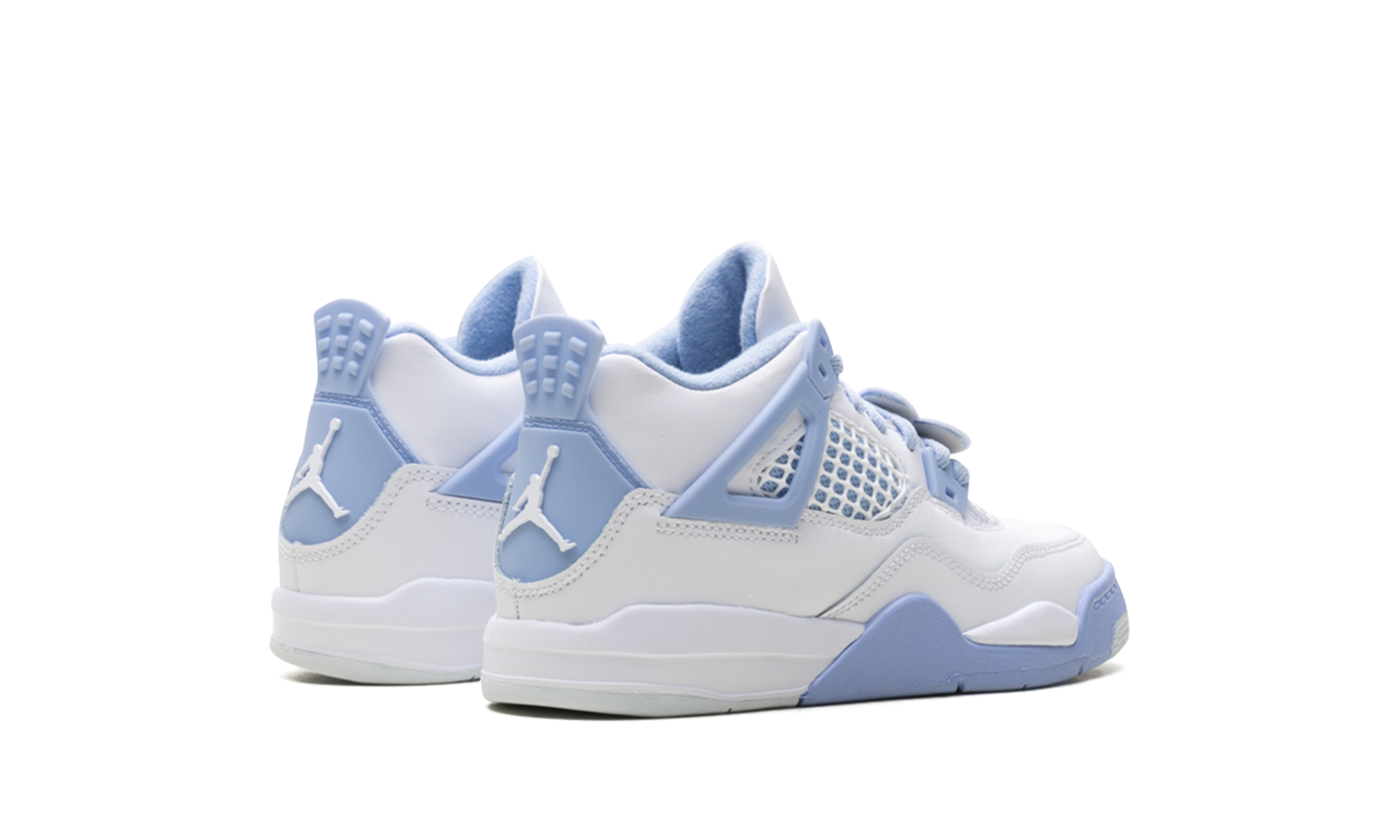 jordan 4 retro forget me not ps+IB8962-100+diagnol right behind view