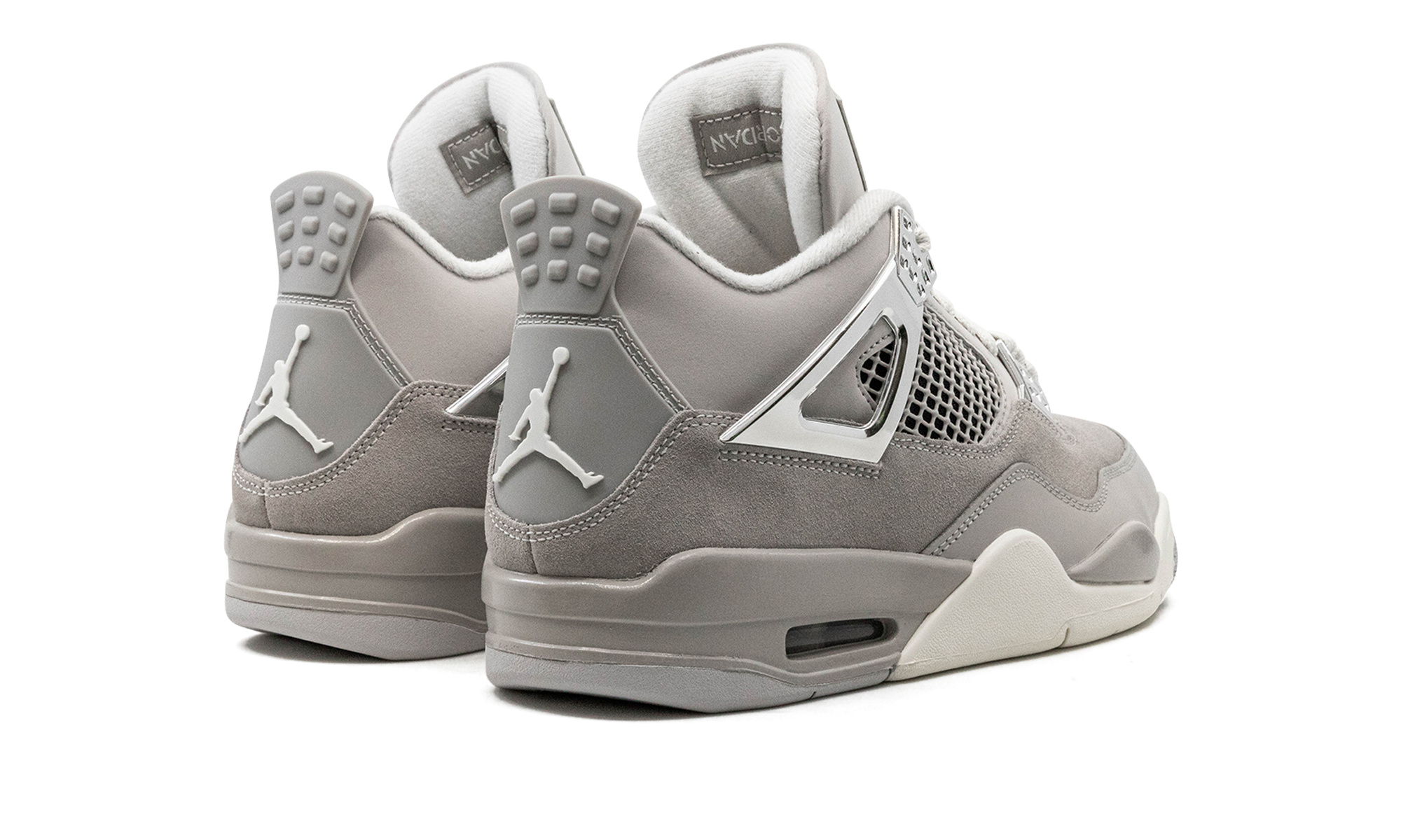 jordan 4 retro frozen moments women s+AQ9129-001+diagnol right behind view