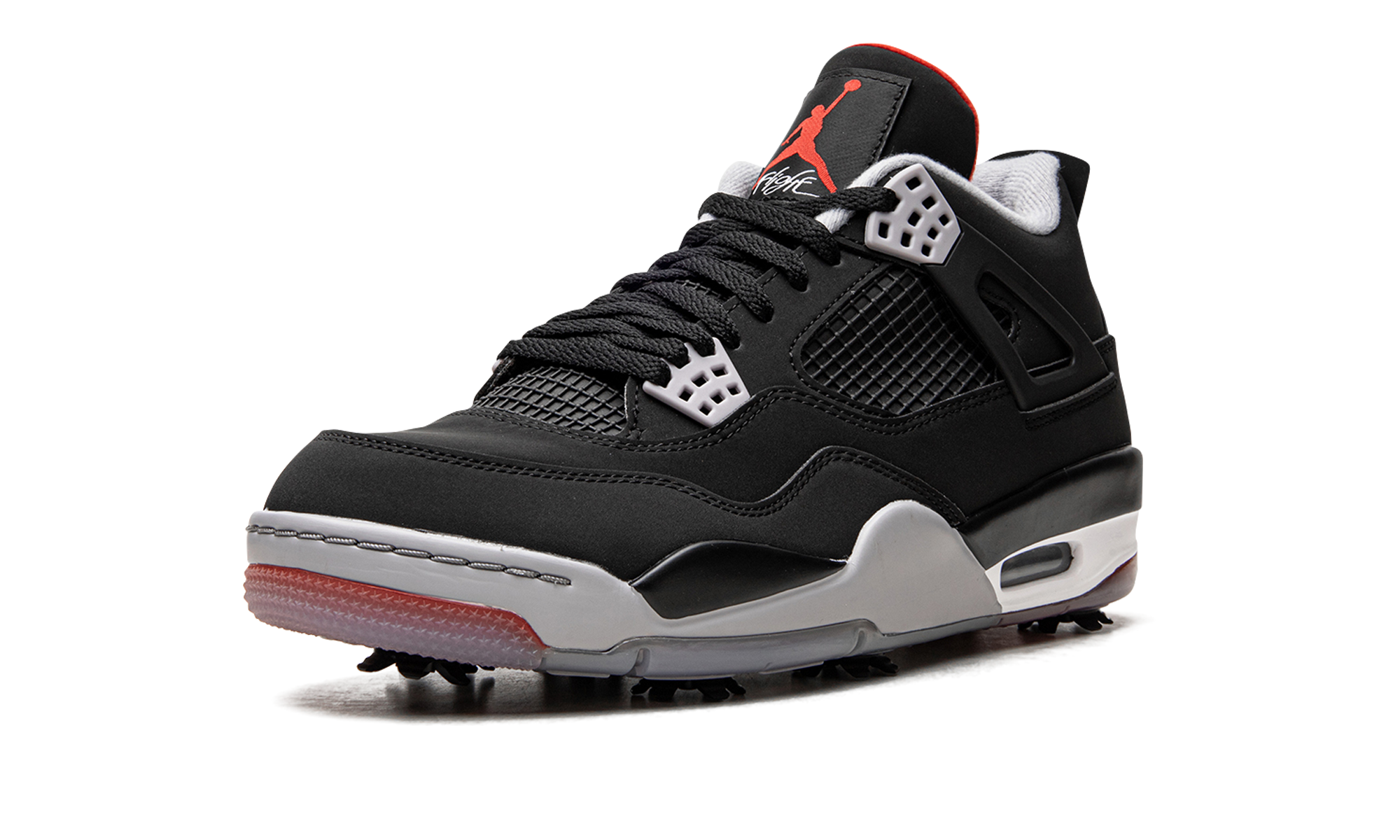 jordan 4 retro golf bred+CU9981-002+left diagnol single view