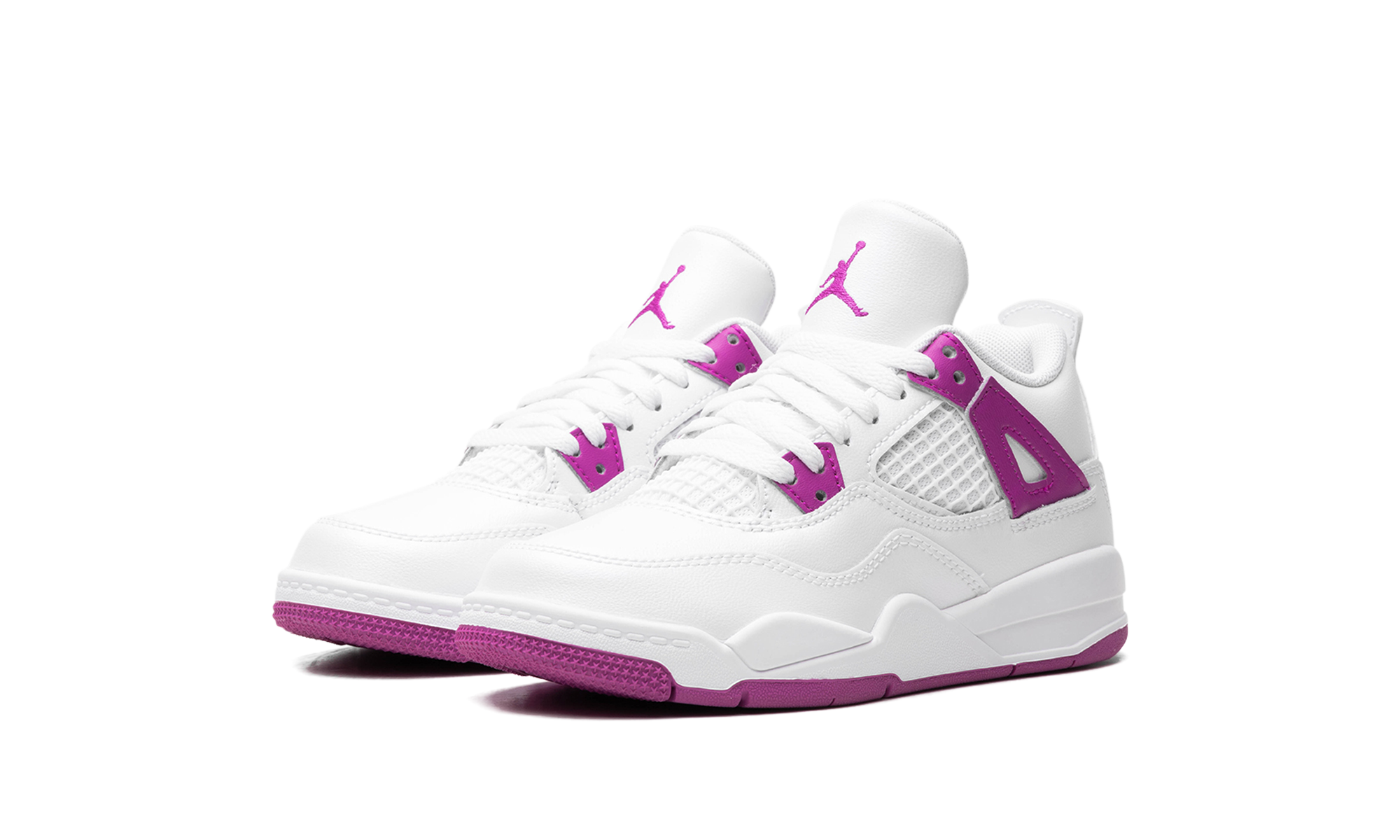 jordan 4 retro hyper violet ps+FQ1312-151+diagnol left view