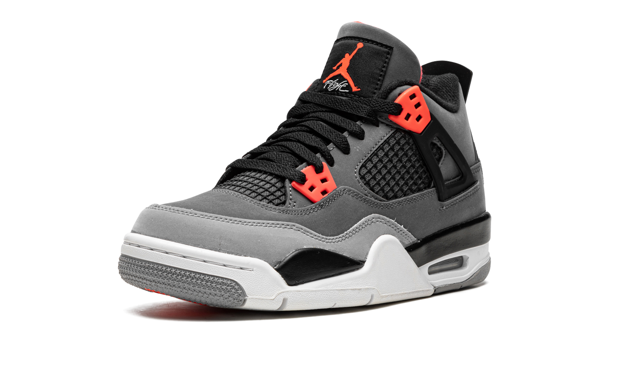 jordan 4 retro infrared gs+408452-061+left diagnol single view