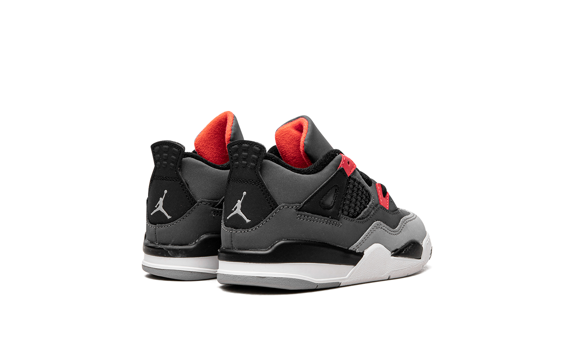jordan 4 retro infrared td+BQ7670-061+diagnol right behind view