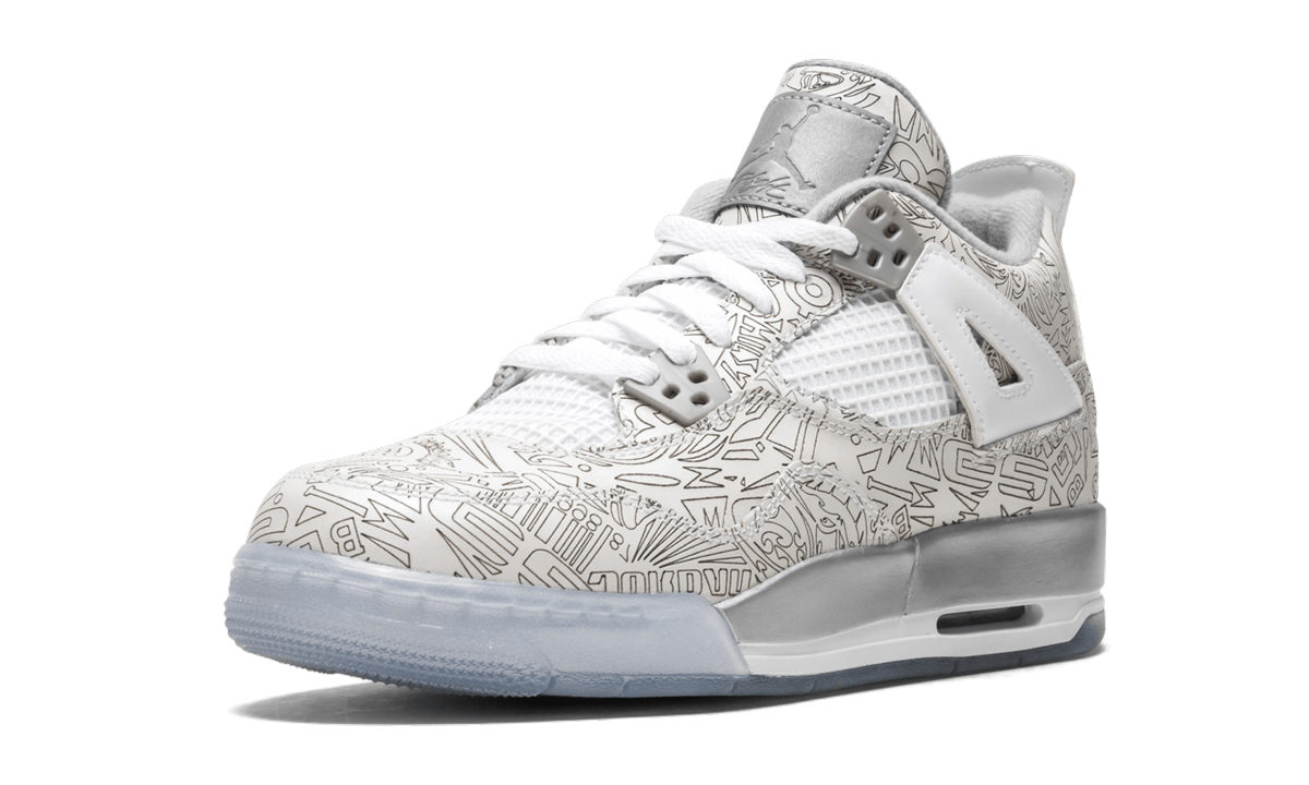 jordan 4 retro laser gs+705334-105+left diagnol single view