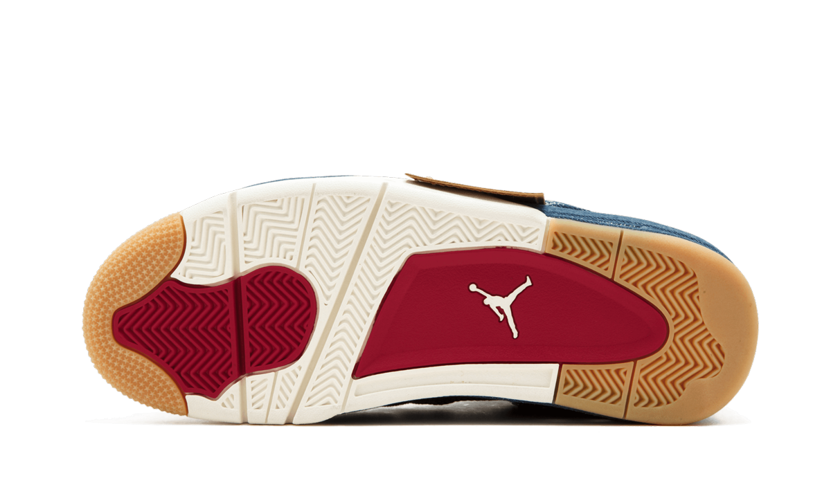 jordan 4 retro levi s denim blank tag+AO2571-401+bottom view