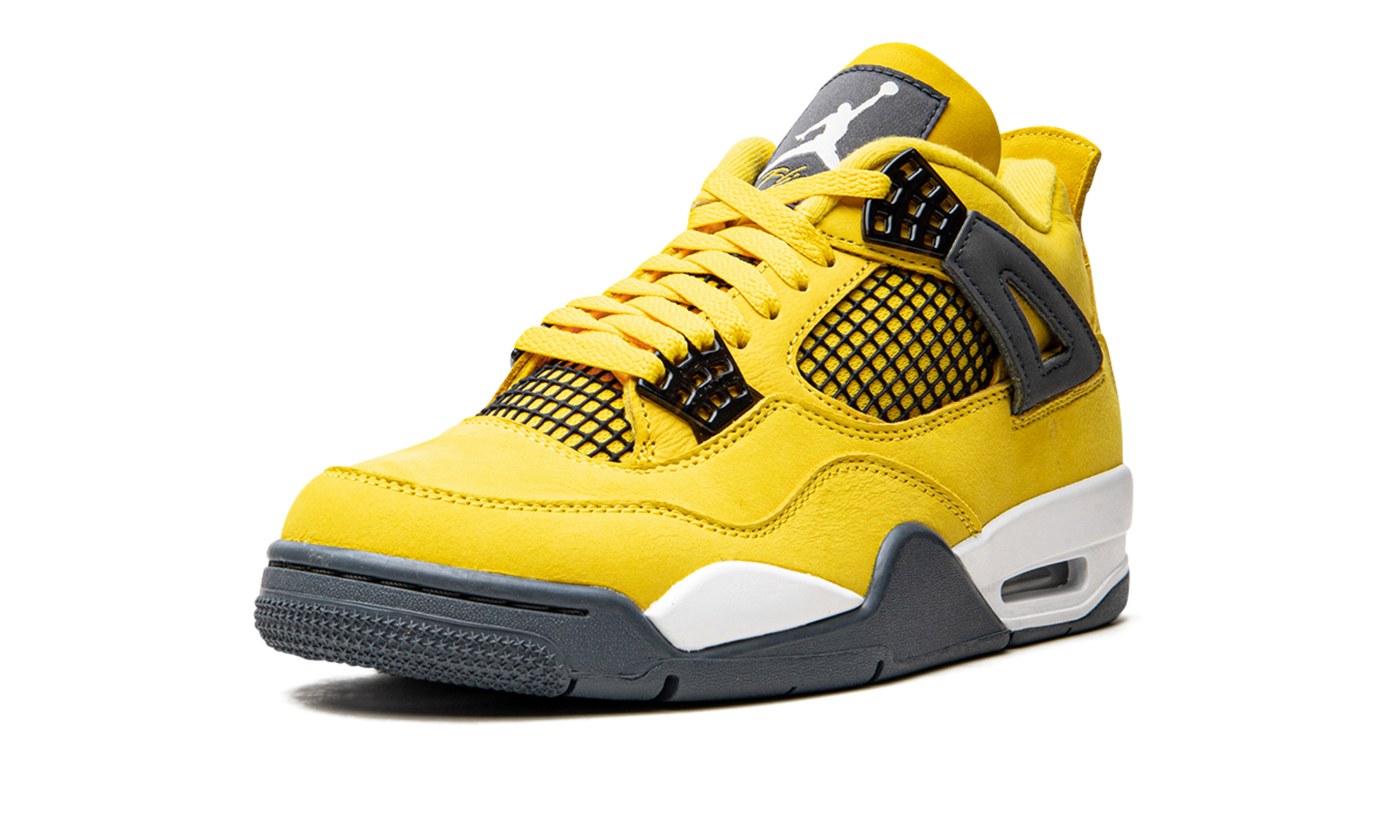jordan 4 retro lightning 2021+CT8527-700+left diagnol single view