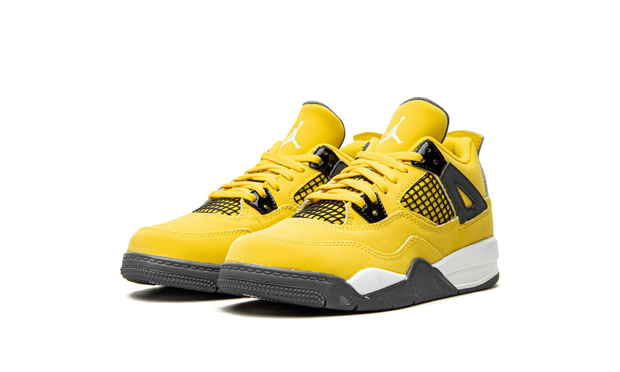 jordan 4 retro lightning 2021 ps+BQ7669-700+diagnol left view