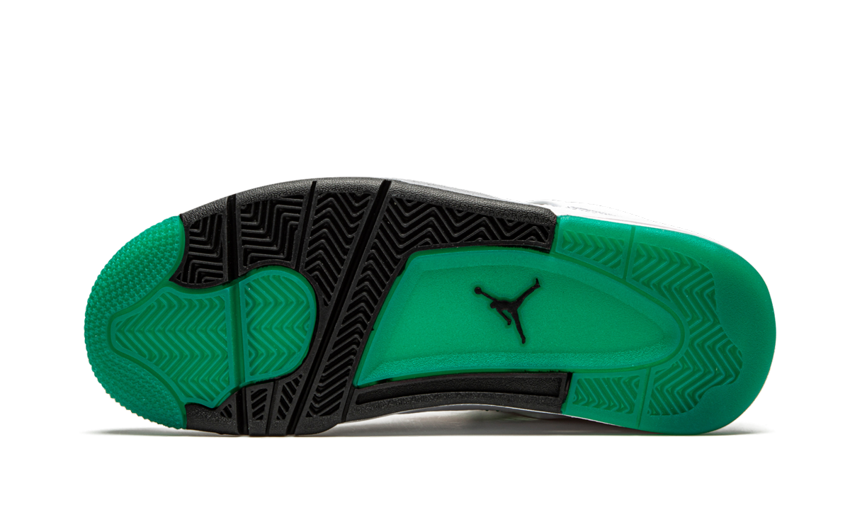 jordan 4 retro lucid green rasta women s+AQ9129-100+left diagnol single view