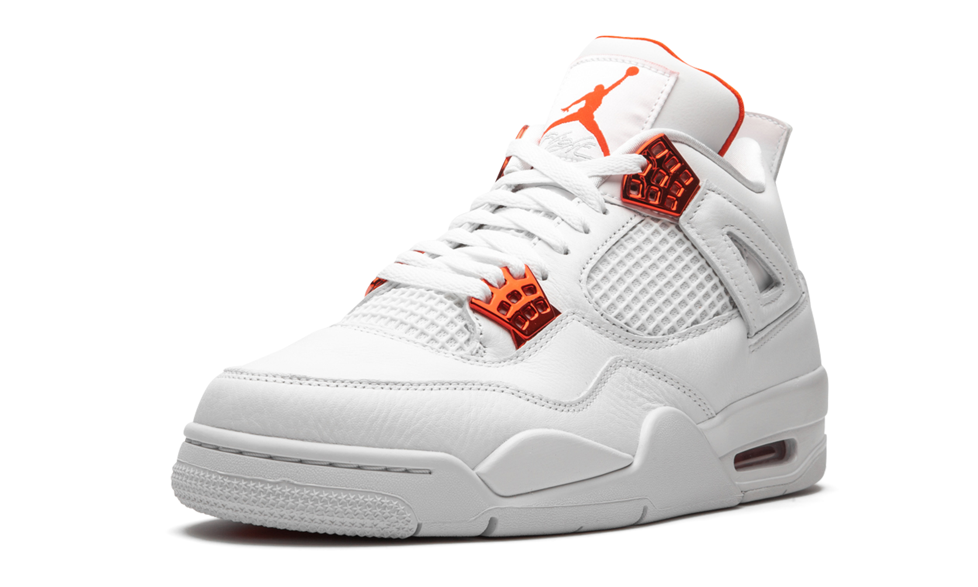 jordan 4 retro metallic orange+CT8527-118+left diagnol single view