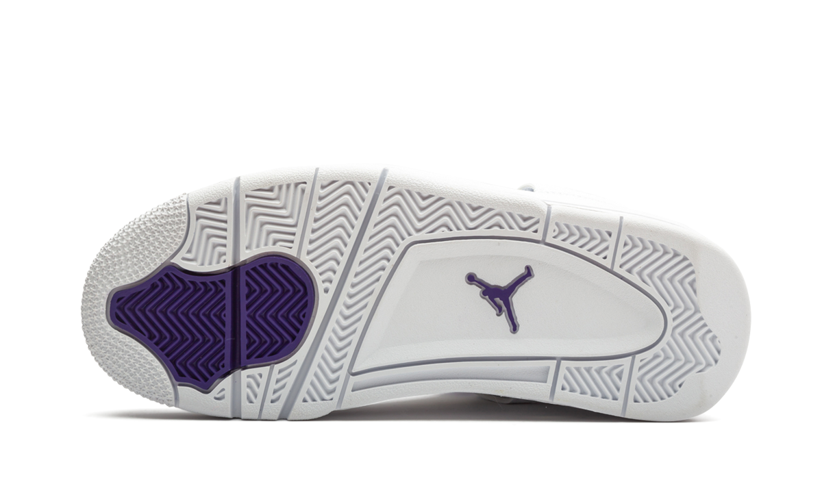 jordan 4 retro metallic purple gs+408452-115+bottom view