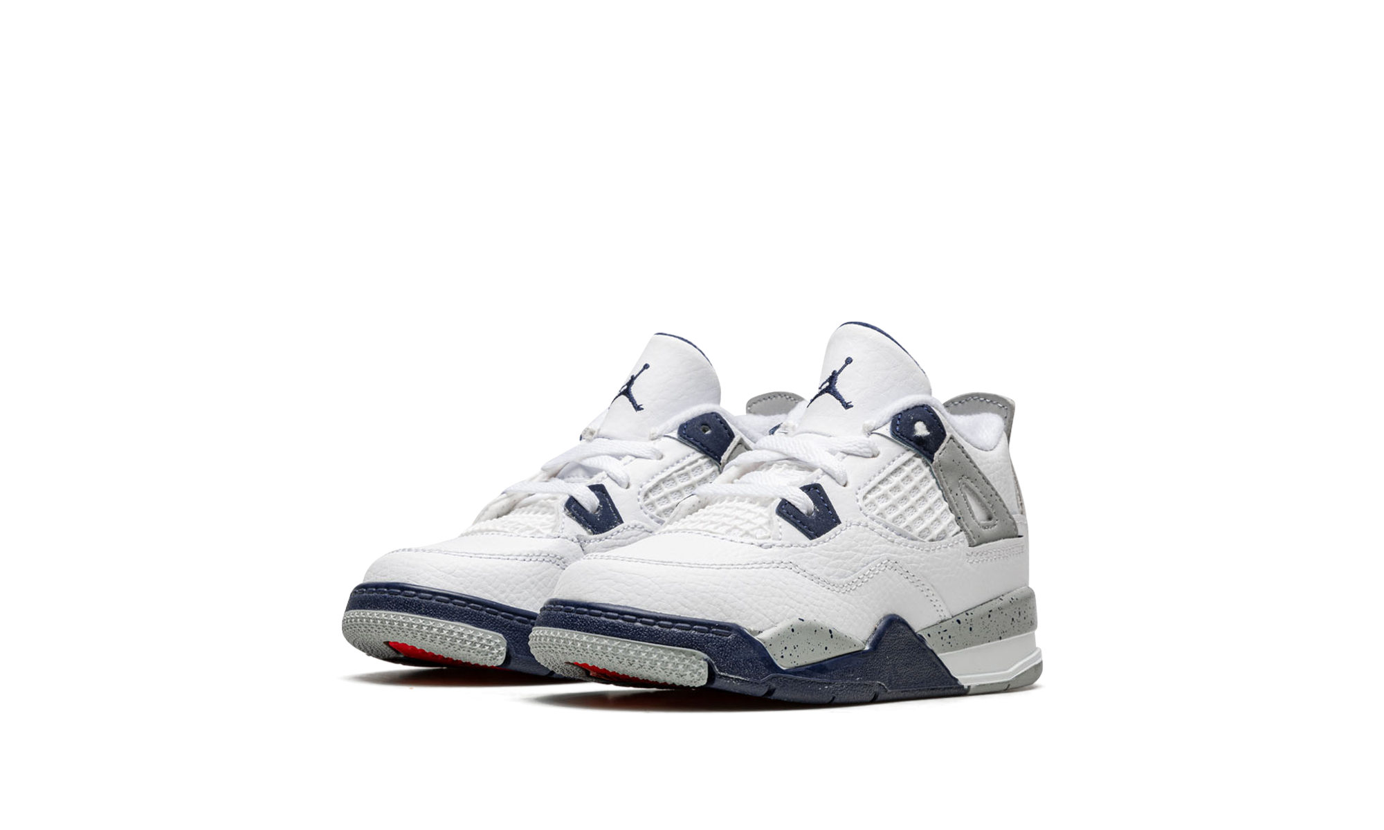jordan 4 retro midnight navy td+BQ7670-140+diagnol left view