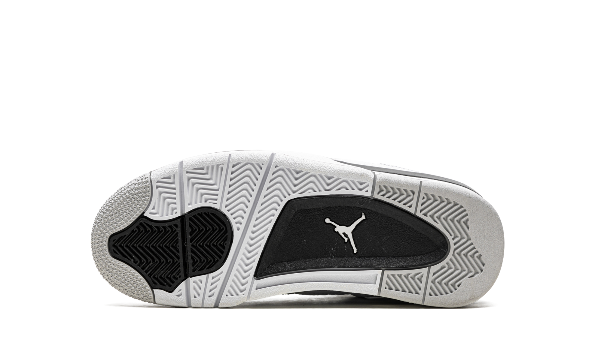 jordan 4 retro military black gs+408452-111+bottom view