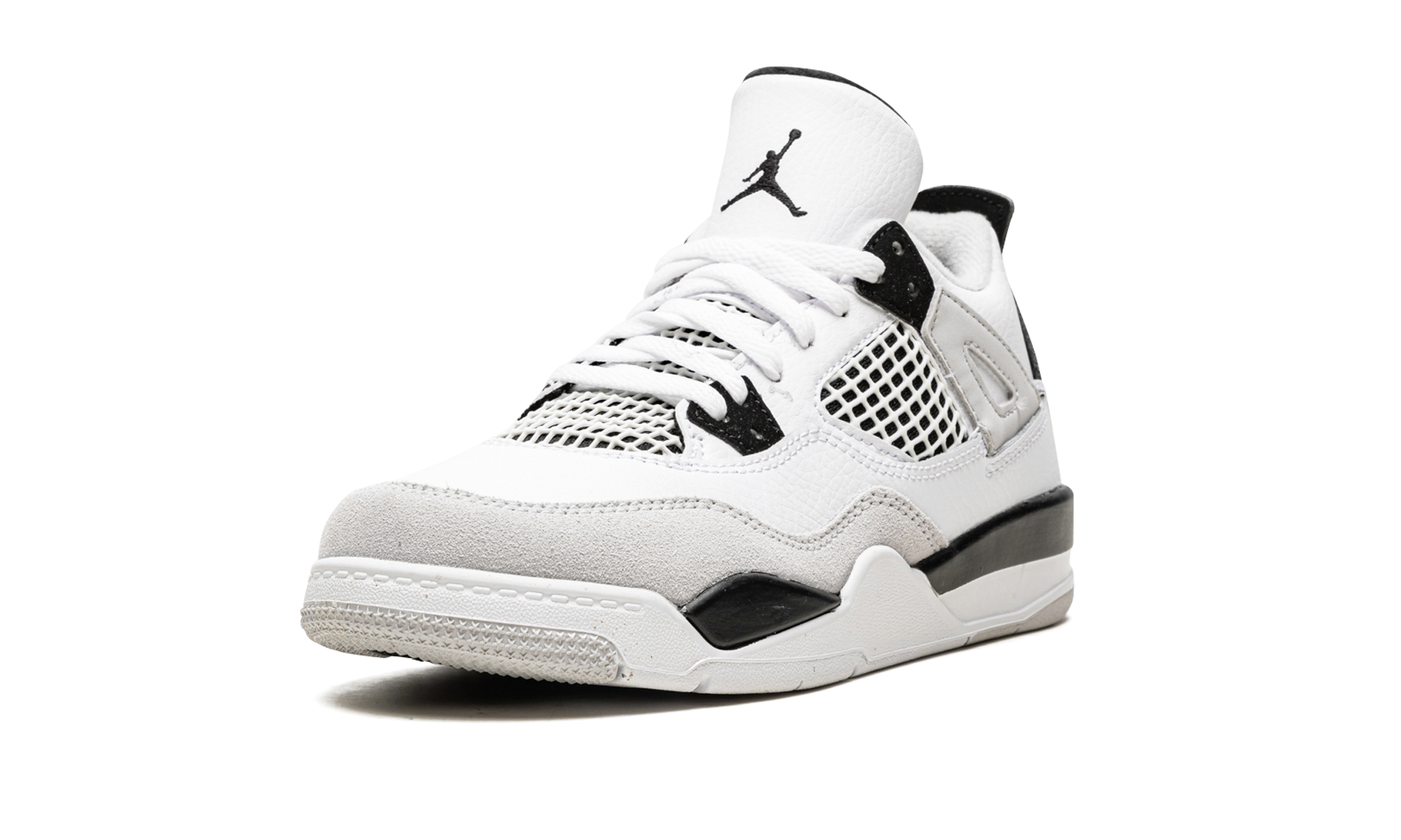 jordan 4 retro military black ps+BQ7669-111+left diagnol single view