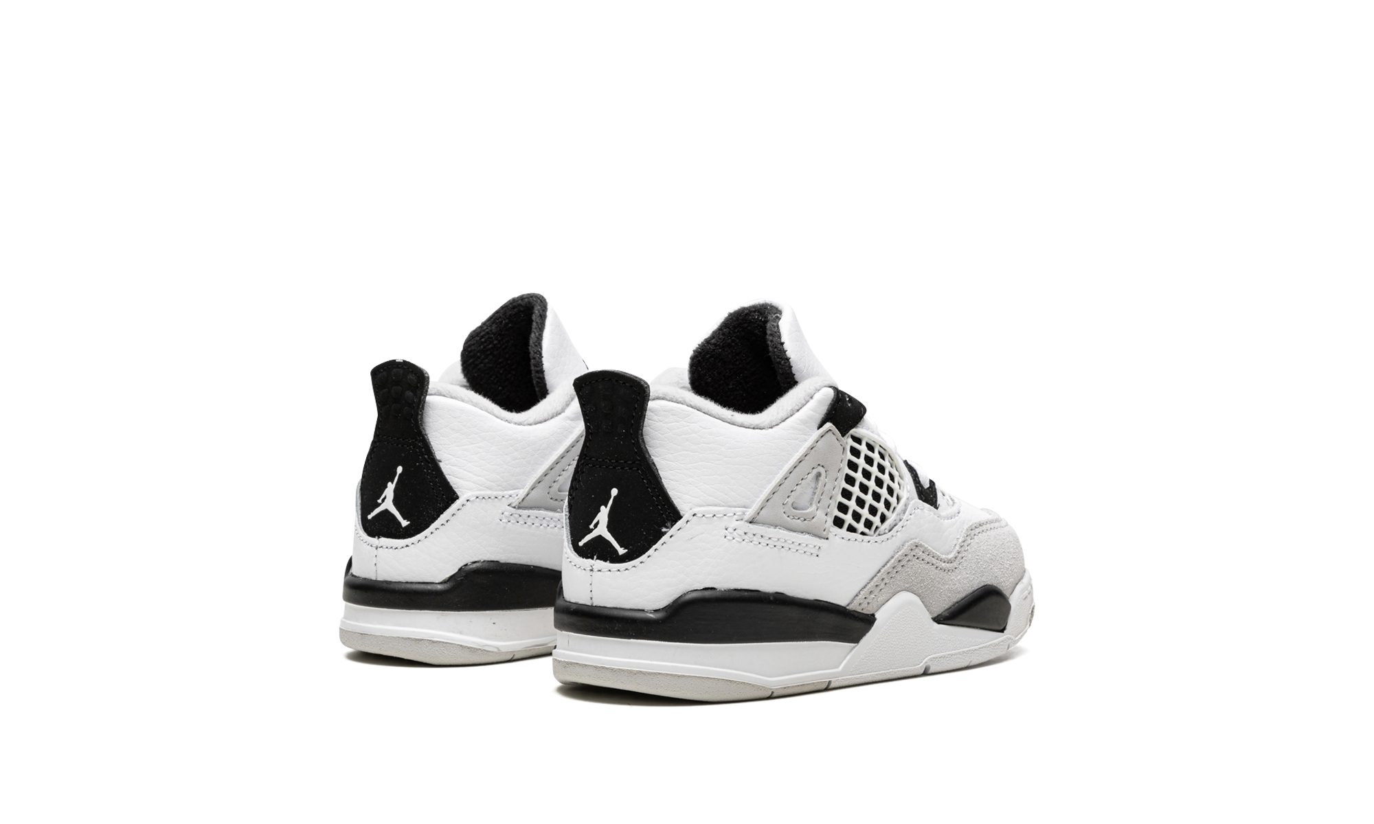 jordan 4 retro military black td+BQ7670-111+diagnol right behind view