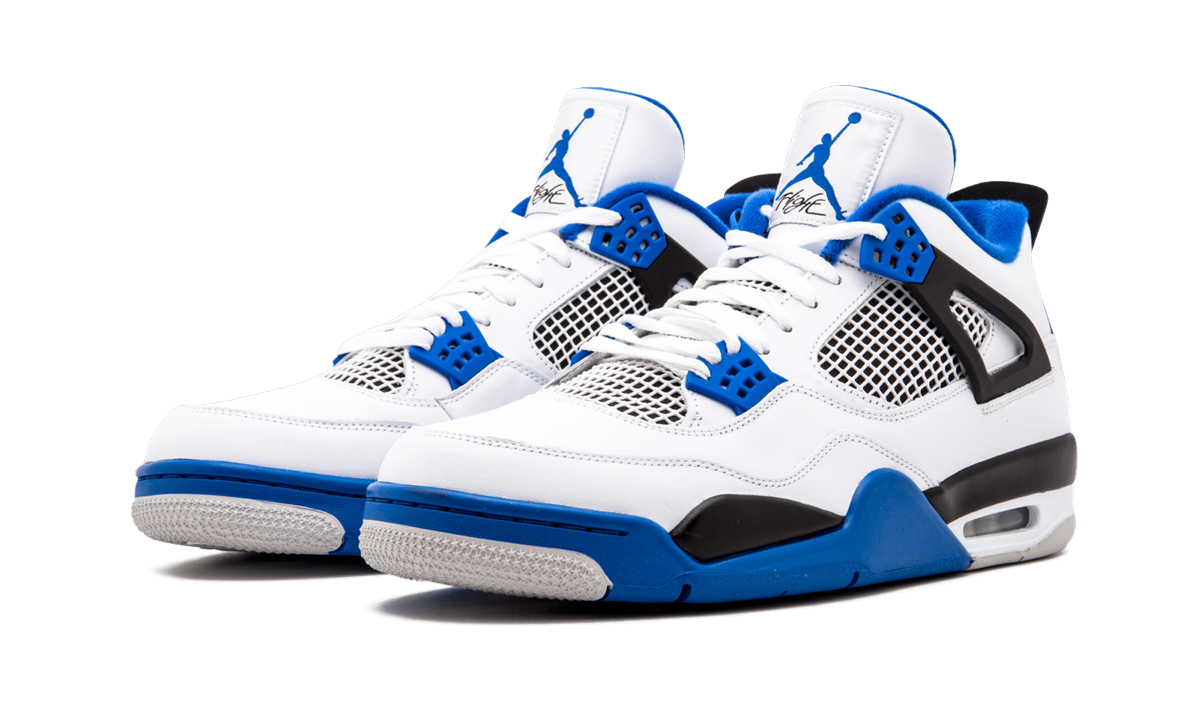 jordan 4 retro motorsports 2017+308497-117+diagnol left view