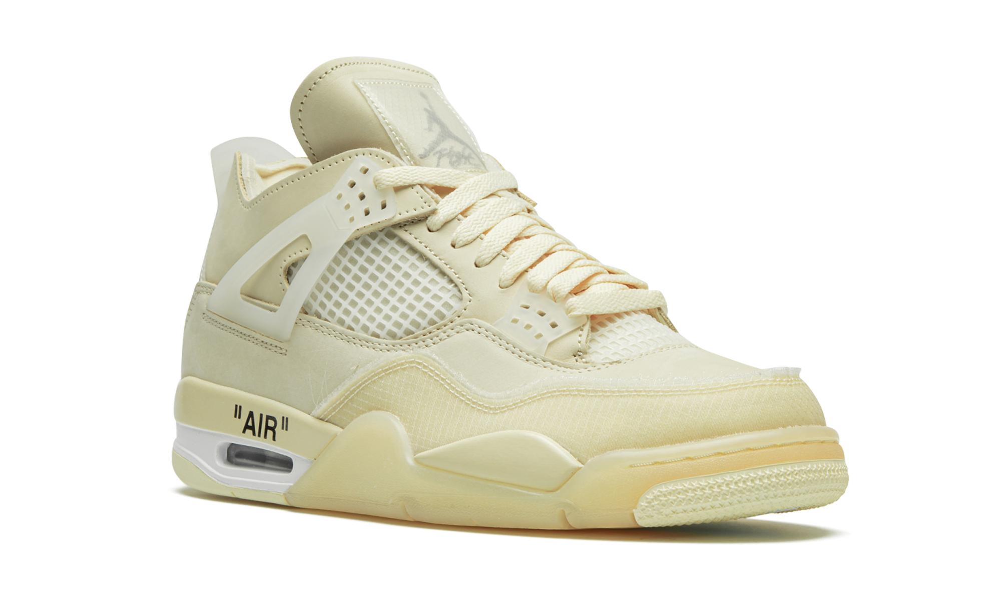 jordan 4 retro off white sail women s+CV9388-100+diagnol right view