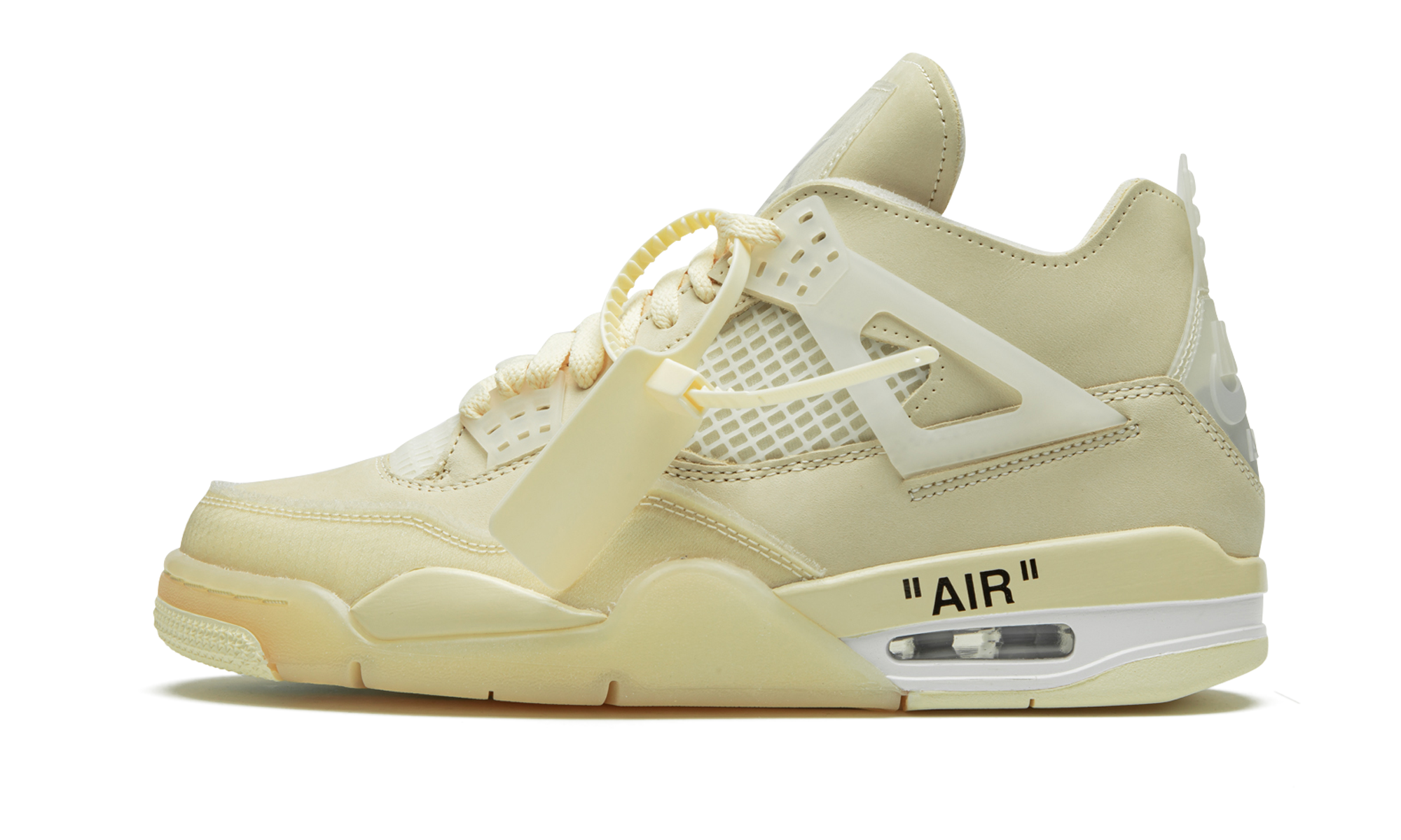 jordan 4 retro off white sail women s+CV9388-100+diagnol right view 1