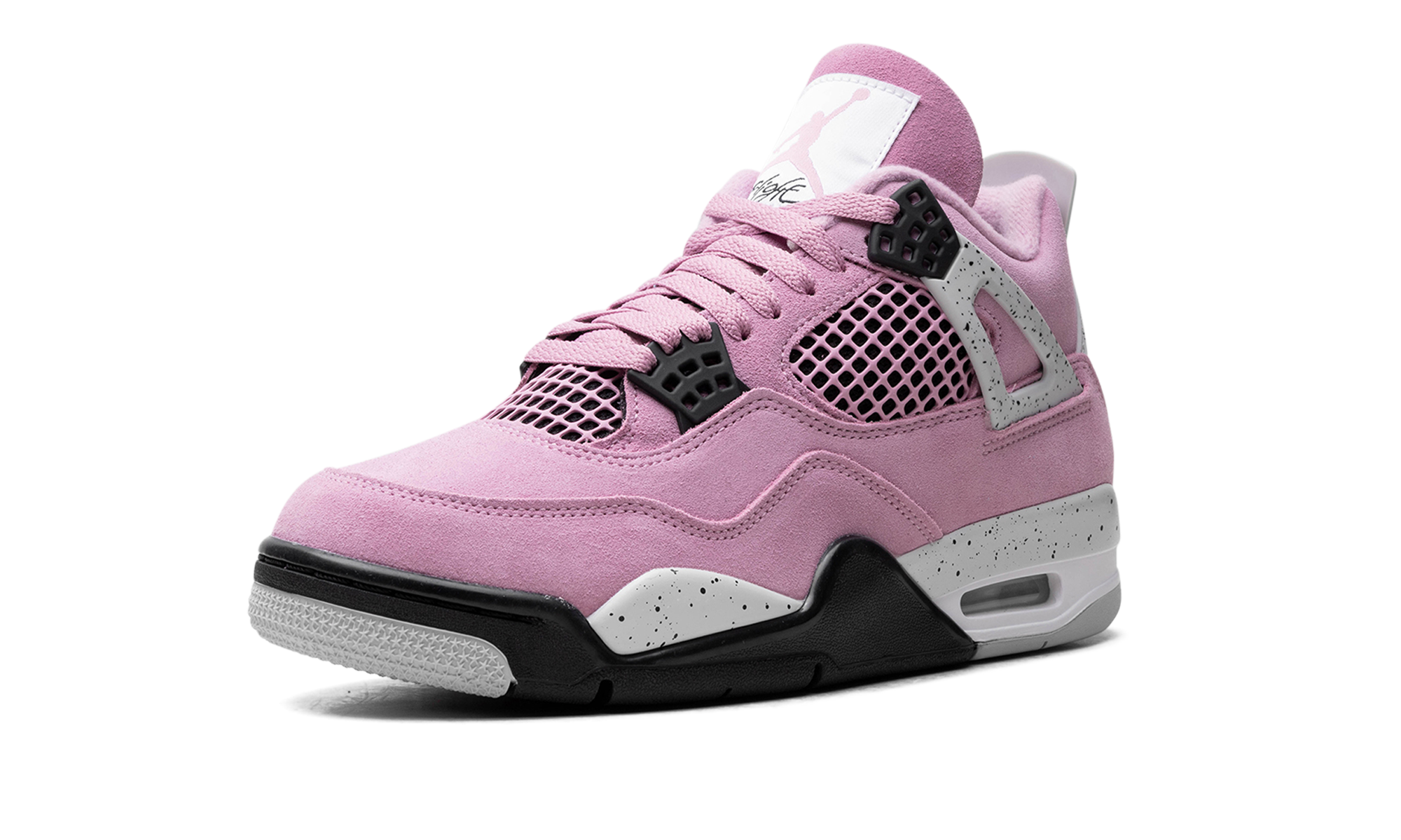 jordan 4 retro orchid women s+AQ9129-501+left diagnol single view