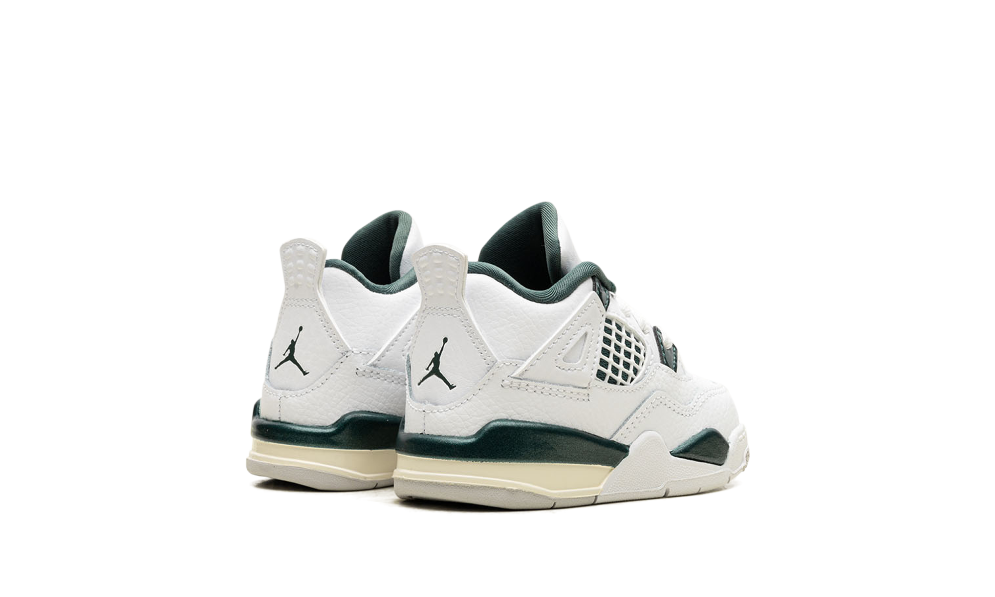 jordan 4 retro oxidized green td+BQ7670-103+diagnol right behind view