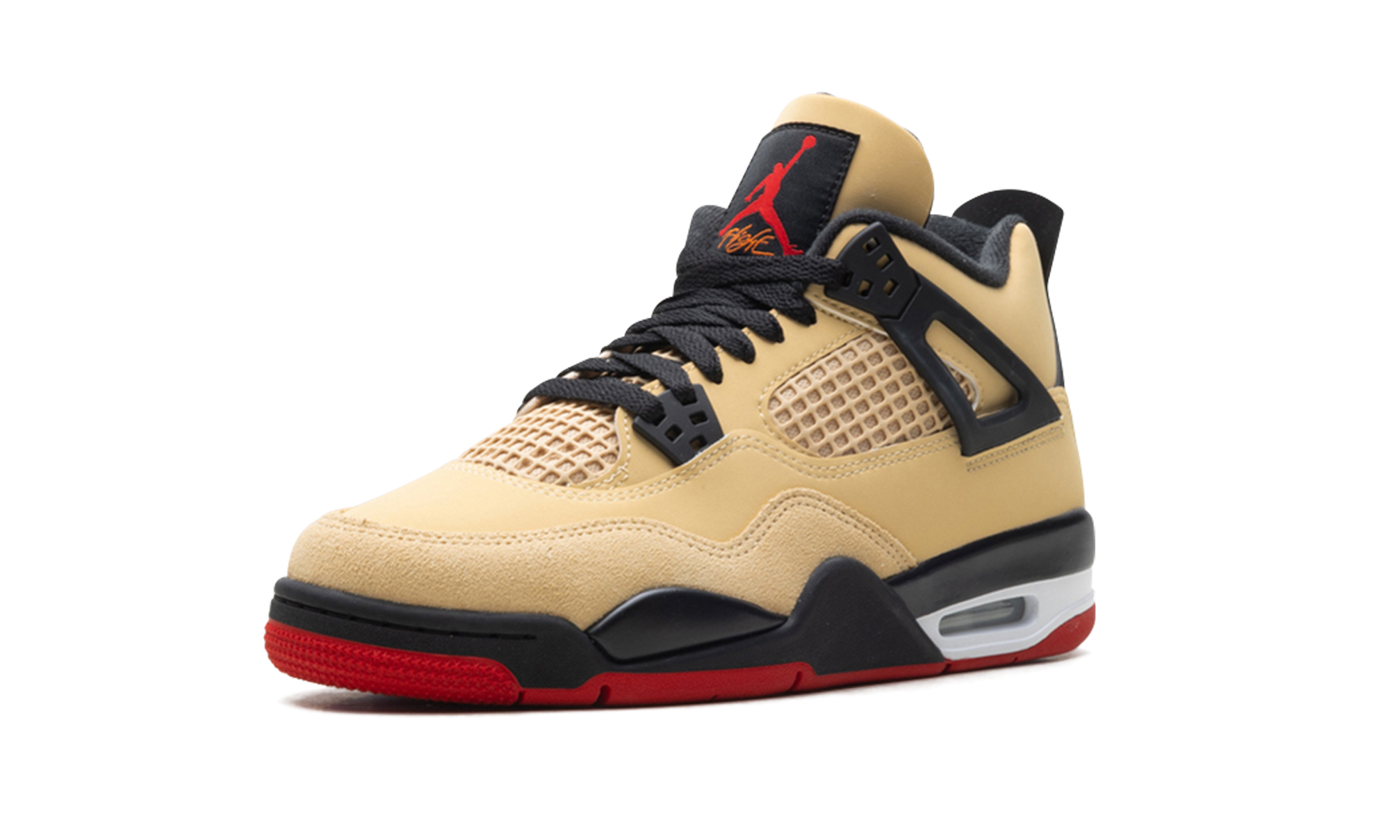 jordan 4 retro pizza gs+IH2094-200+left diagnol single view