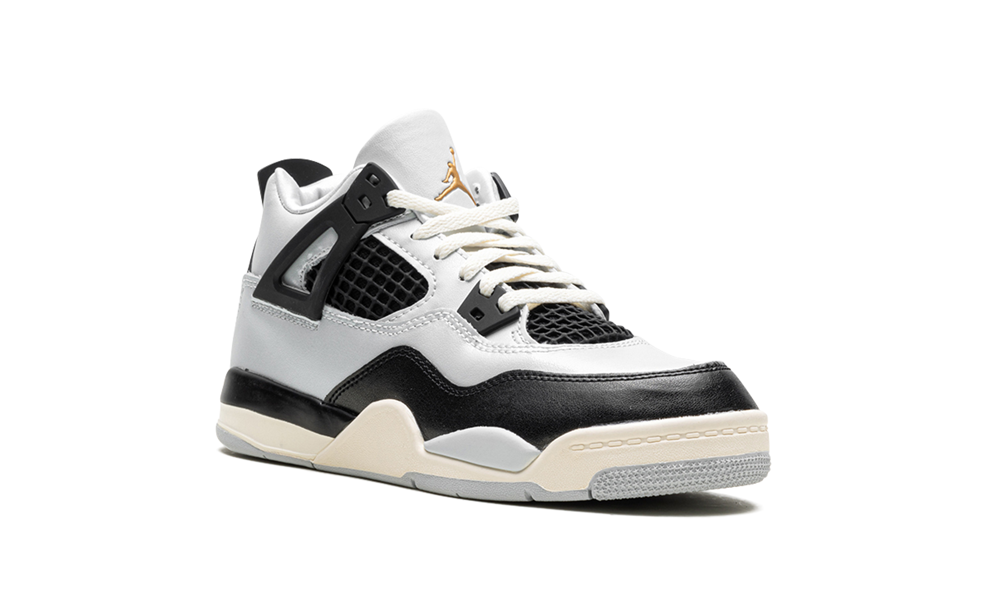 jordan 4 retro platinum gold ps+FZ8586-070+diagnol right view